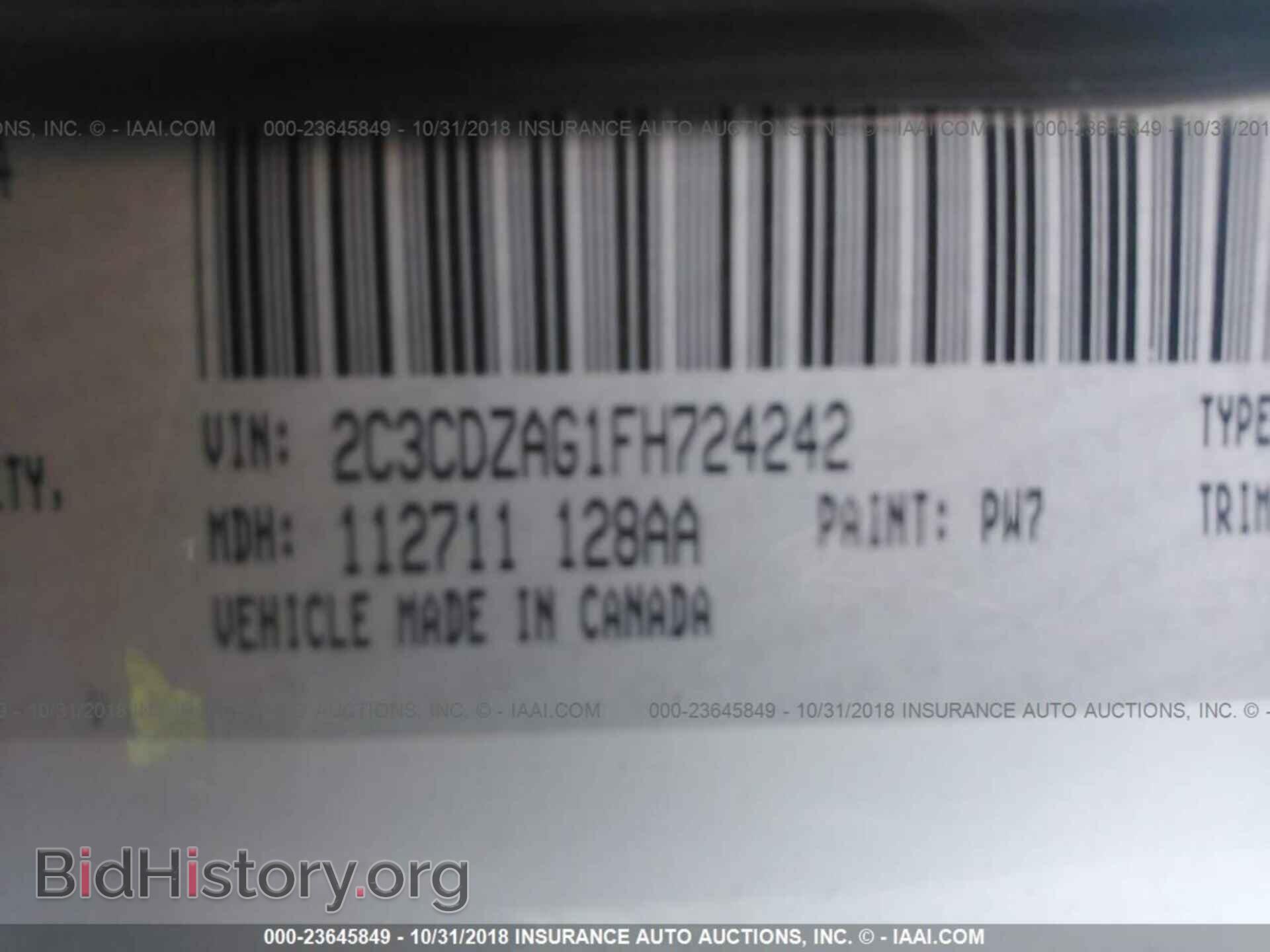 2015 DODGE CHALLENGER - VIN: 2C3CDZAG1FH724242 - Photo 9