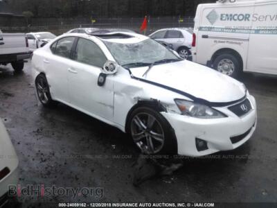 2012 Lexus IS 250, белый — VIN JTHBF5C27C5182903, IAAI