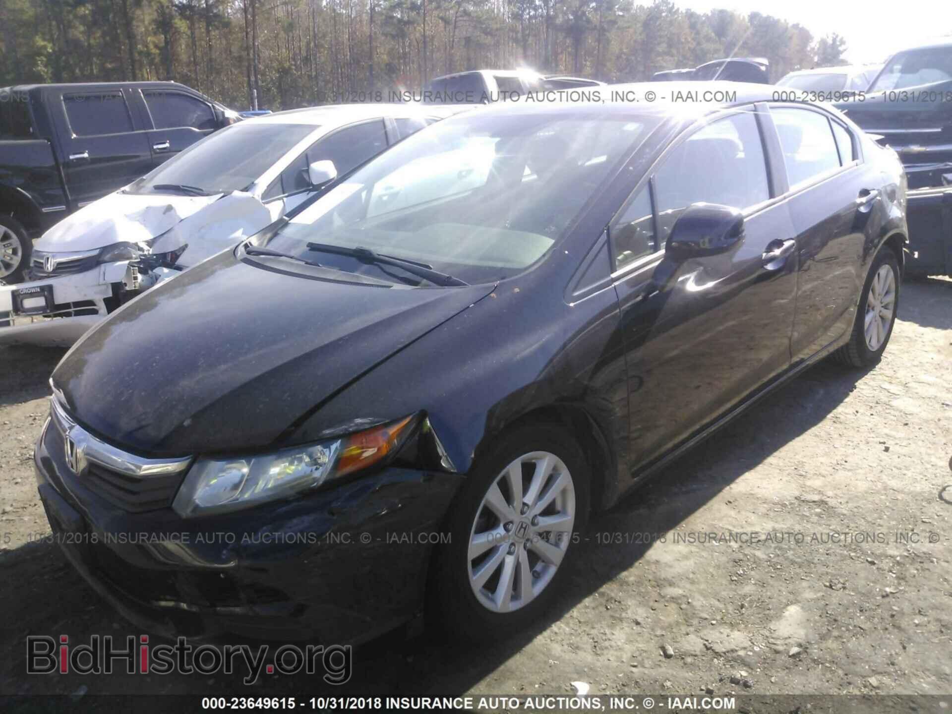 2012 HONDA CIVIC - VIN: 2HGFB2F83CH309296 - Фото 2