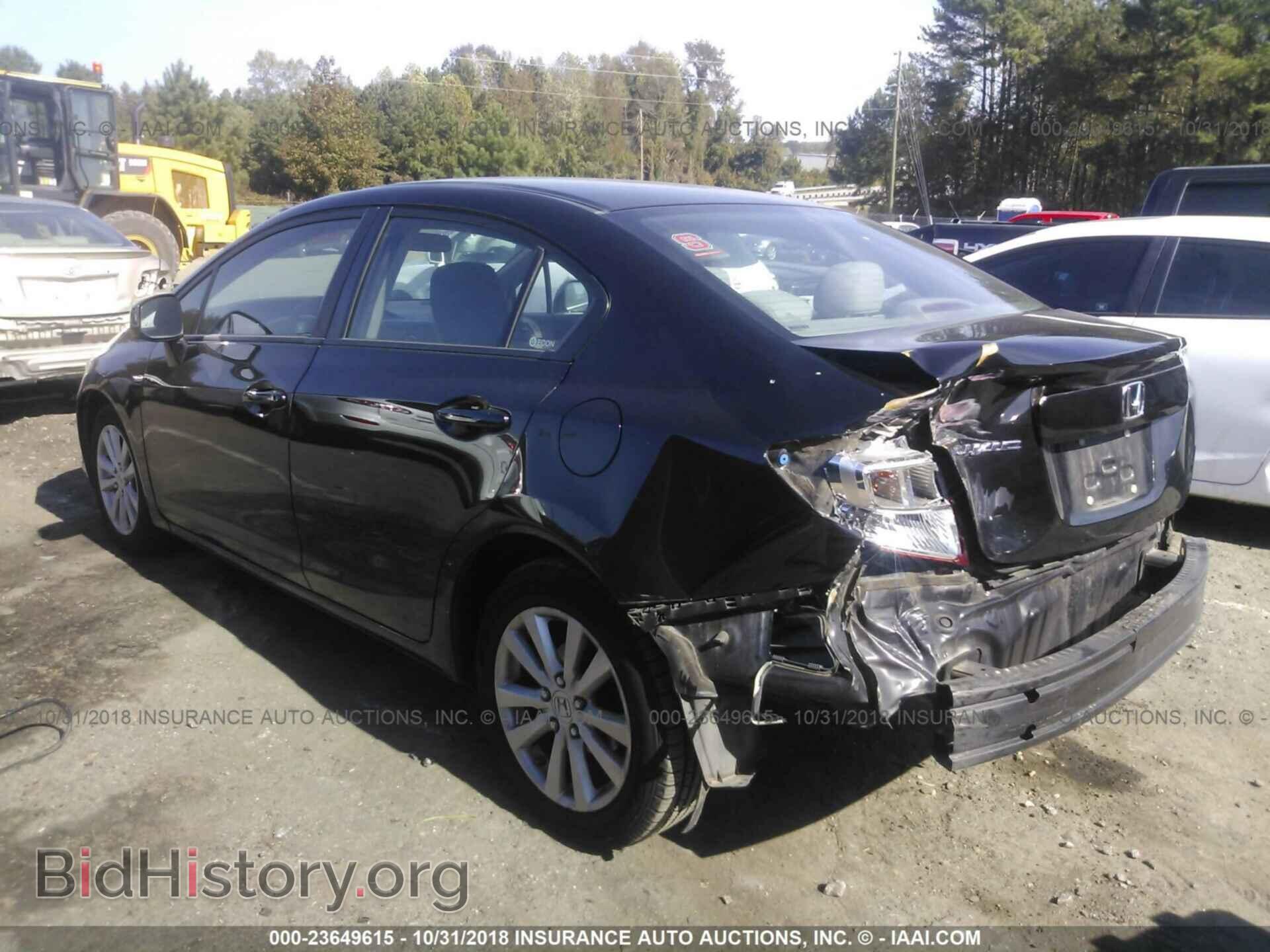 2012 HONDA CIVIC - VIN: 2HGFB2F83CH309296 - Фото 3