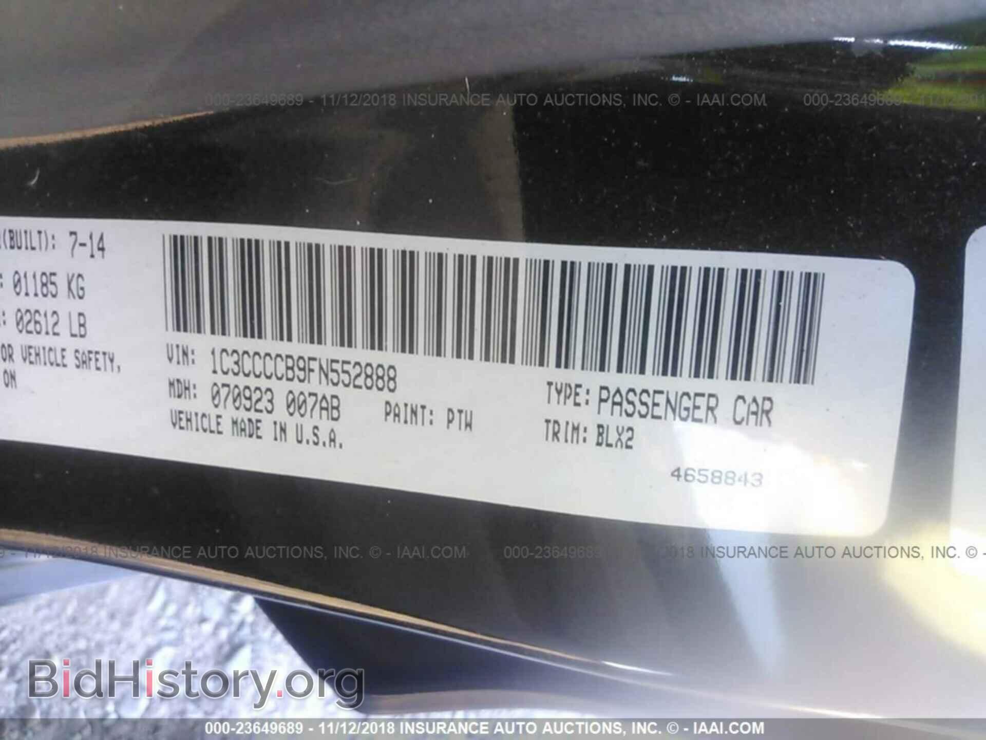 2015 CHRYSLER 200 - VIN: 1C3CCCCB9FN552888 - Photo 9