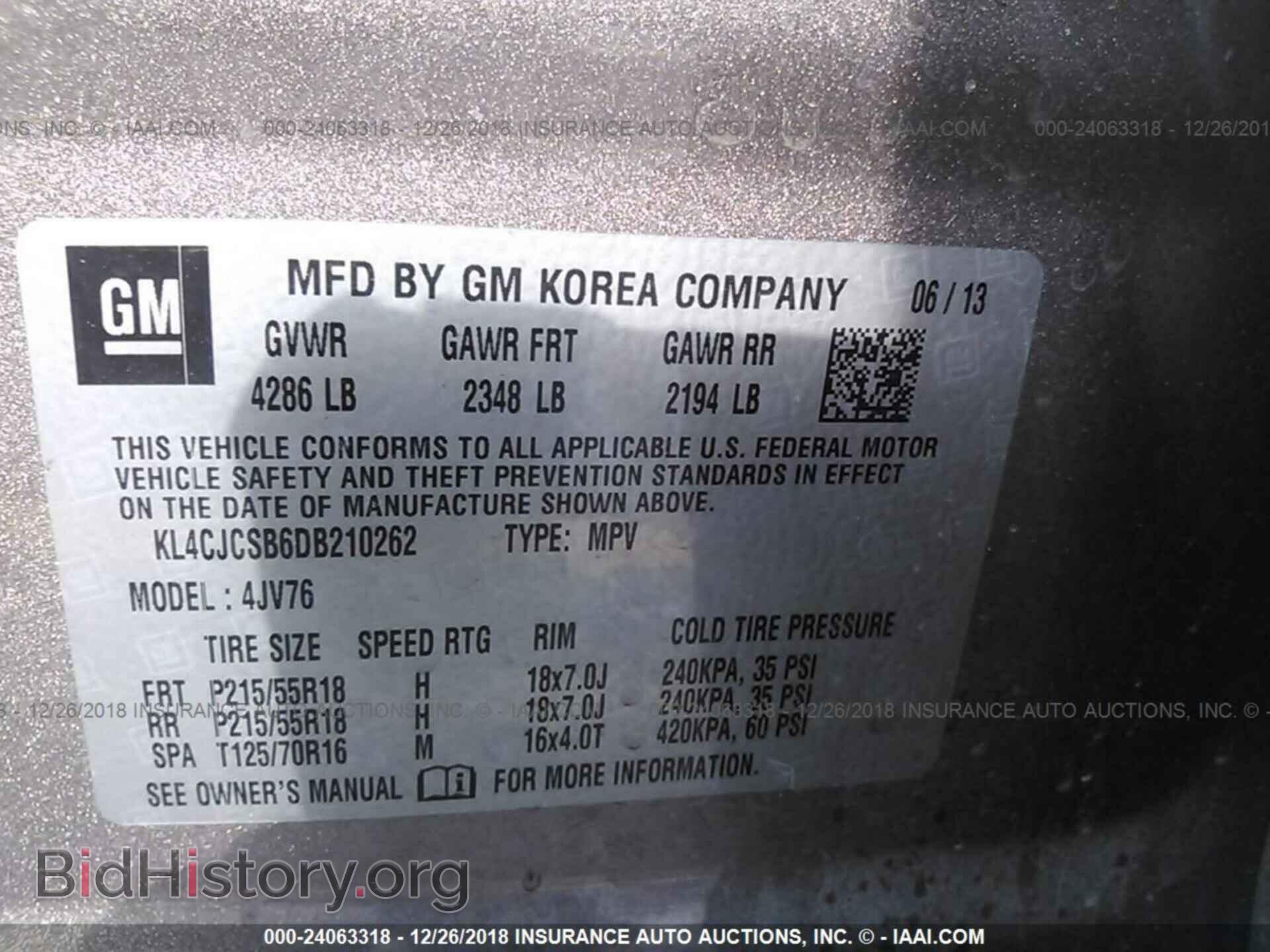 2013 BUICK ENCORE - VIN: KL4CJCSB6DB210262 - Photo 9