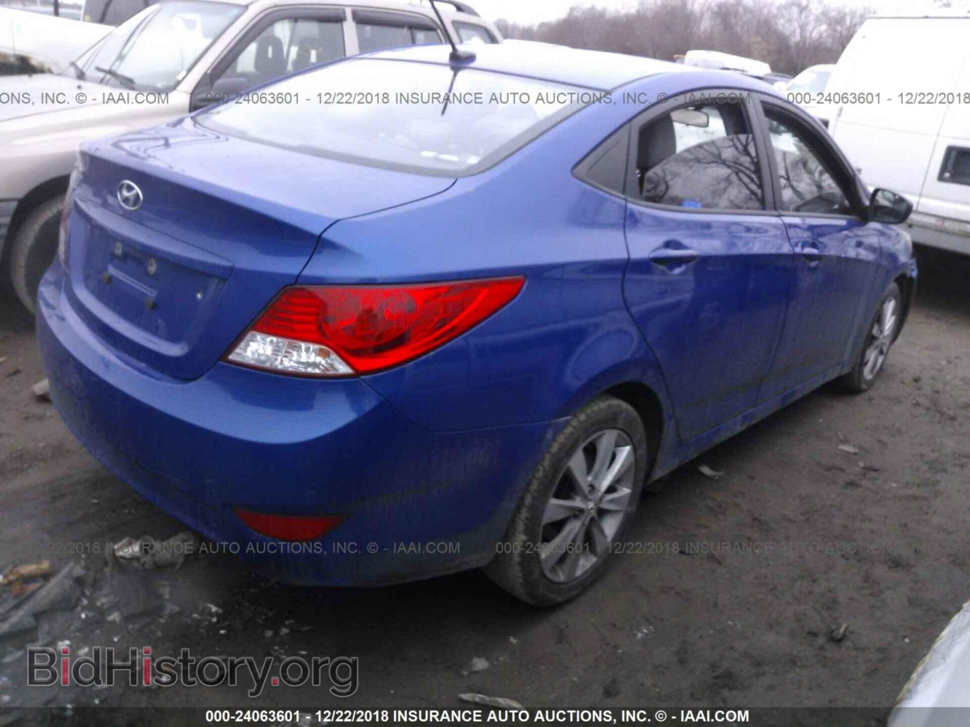 2012 HYUNDAI ACCENT - VIN: KMHCU4AE9CU148627 - Фото 4
