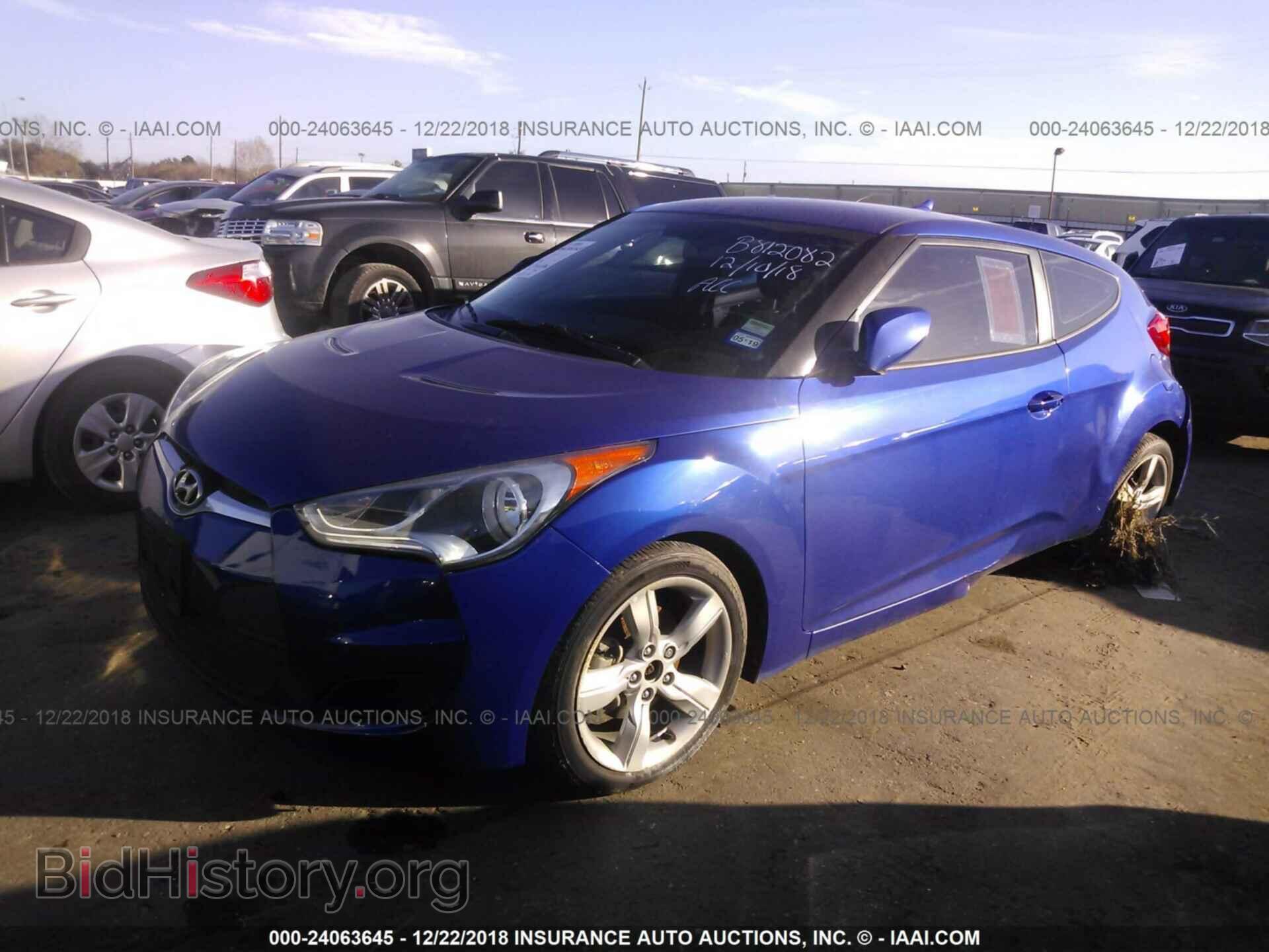 2013 HYUNDAI VELOSTER - VIN: KMHTC6AD2DU167625 - Фото 2