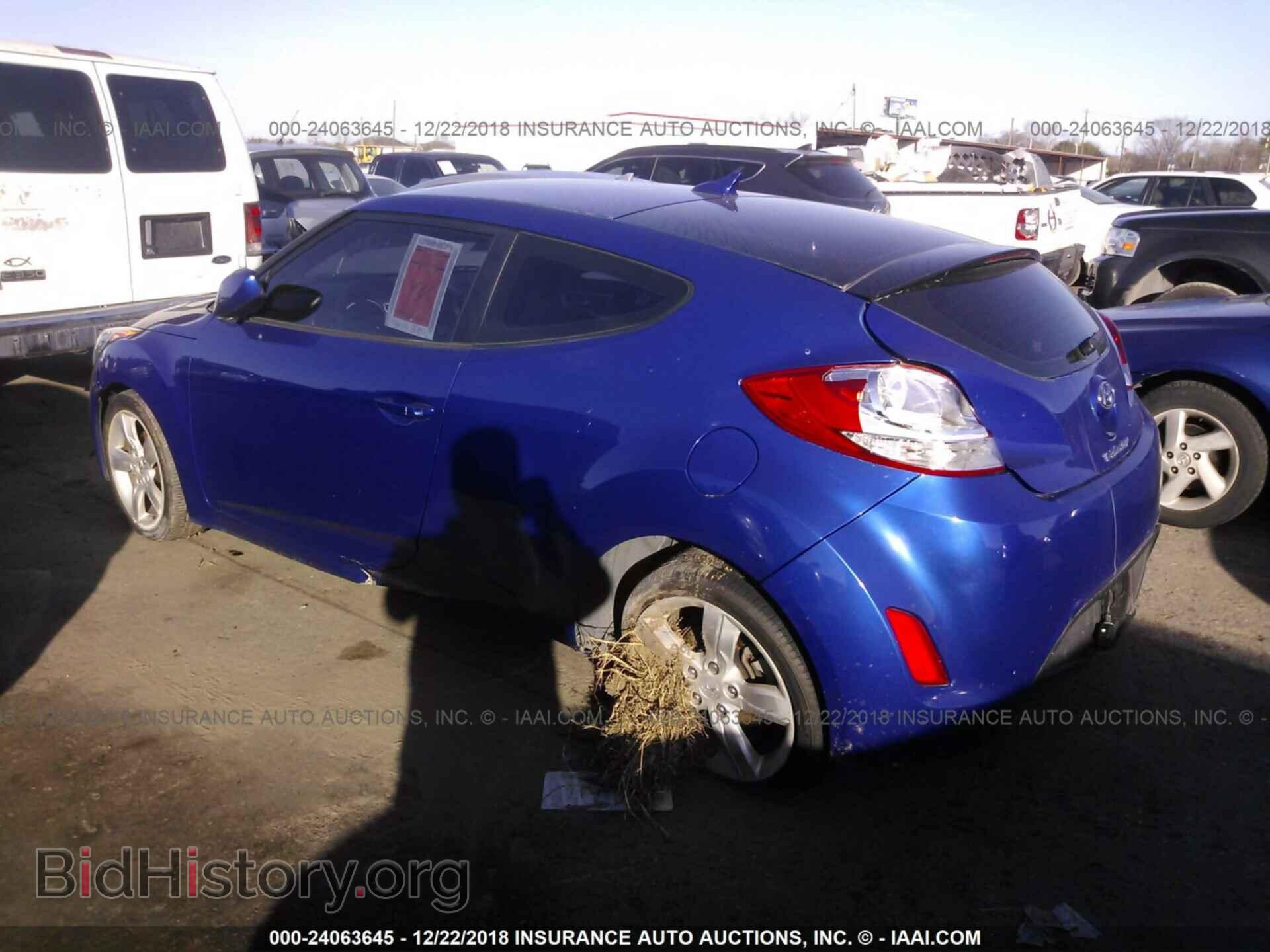 2013 HYUNDAI VELOSTER - VIN: KMHTC6AD2DU167625 - Фото 3