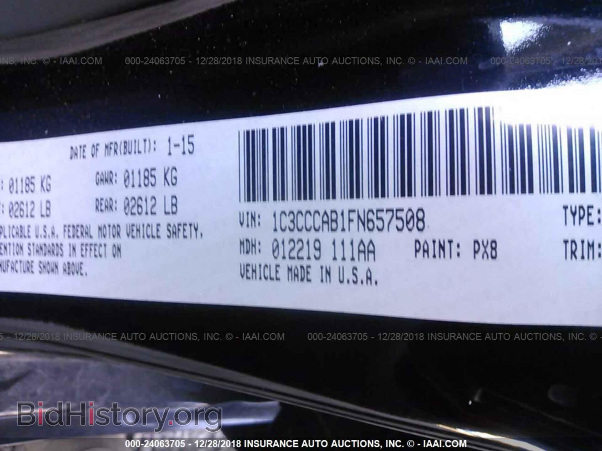 2015 CHRYSLER 200 - VIN: 1C3CCCAB1FN657508 - Photo 9