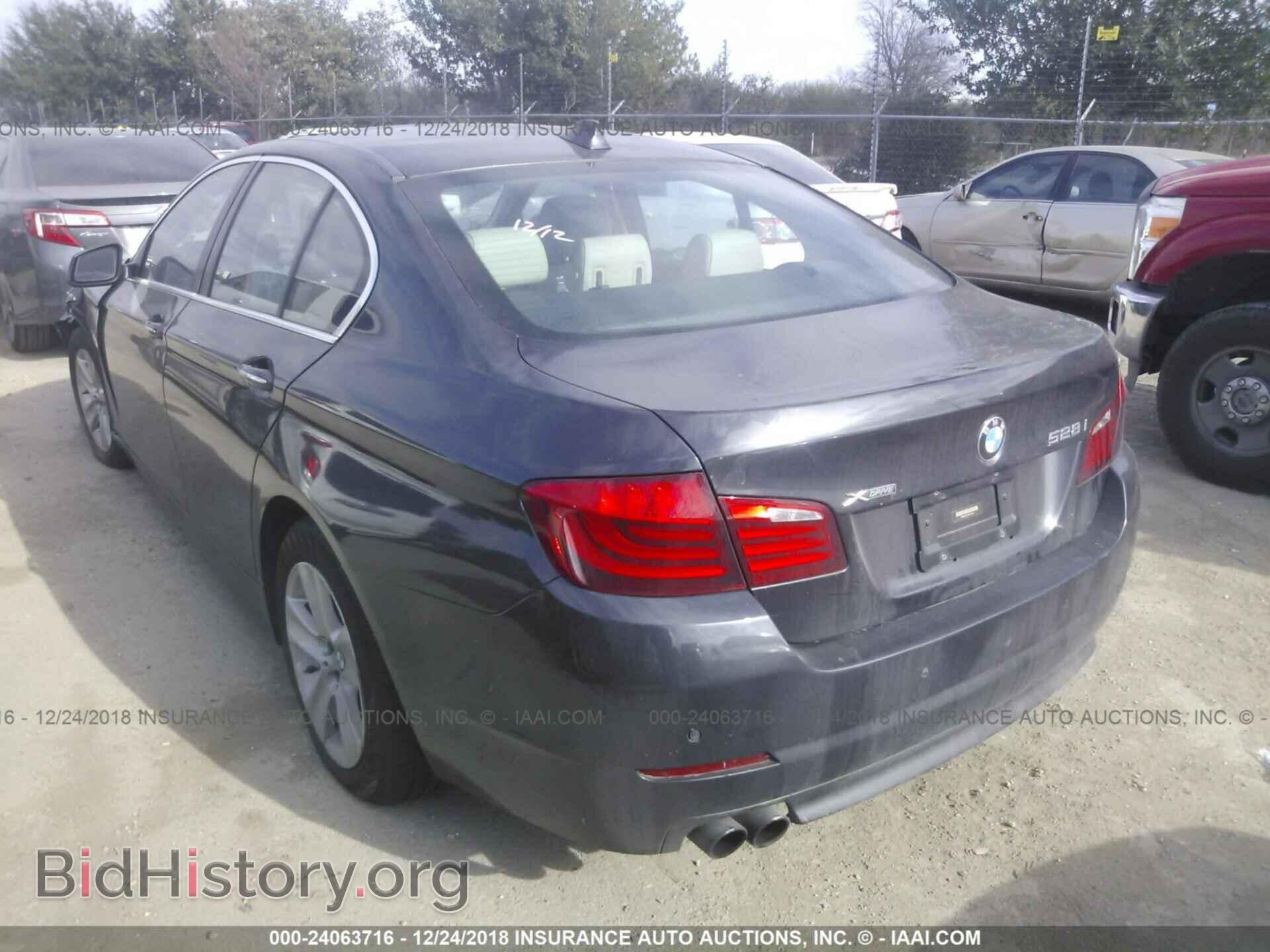 2013 BMW 528 - VIN: WBAXH5C57DD115511 - Фото 3