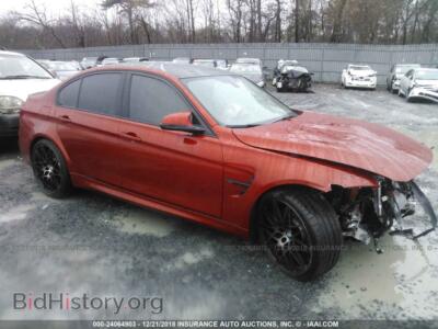 2018 BMW M3, оранжевый — VIN WBS8M9C50J5L71479, IAAI