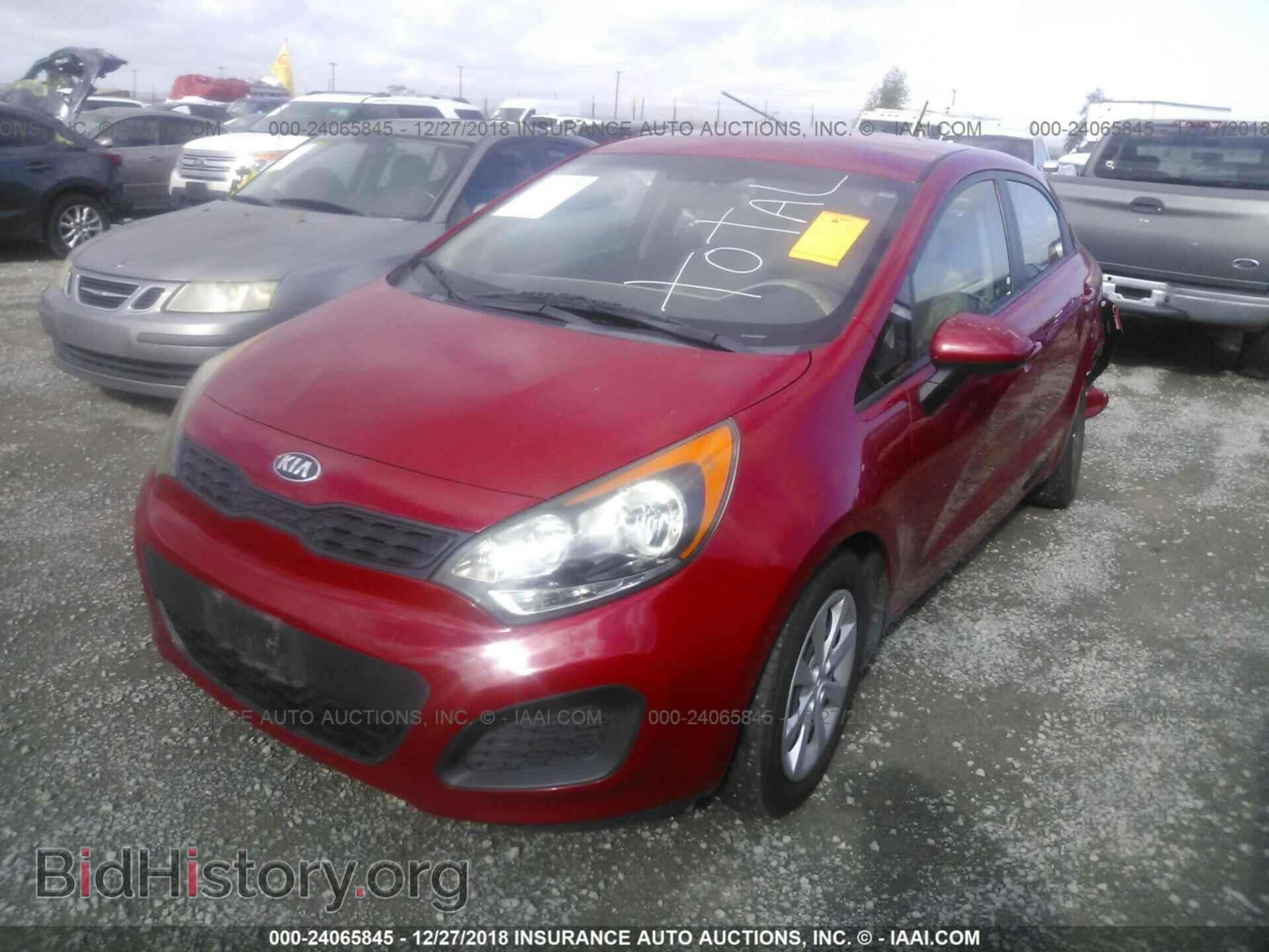 2013 KIA RIO - VIN: KNADM5A3XD6203716 - Фото 2