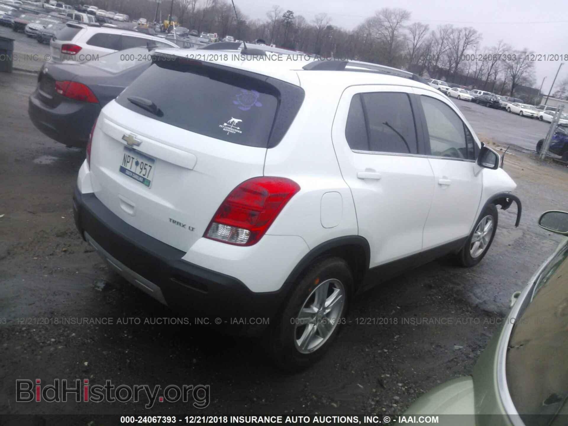 2016 CHEVROLET TRAX - VIN: 3GNCJLSB0GL186637 - Фото 4
