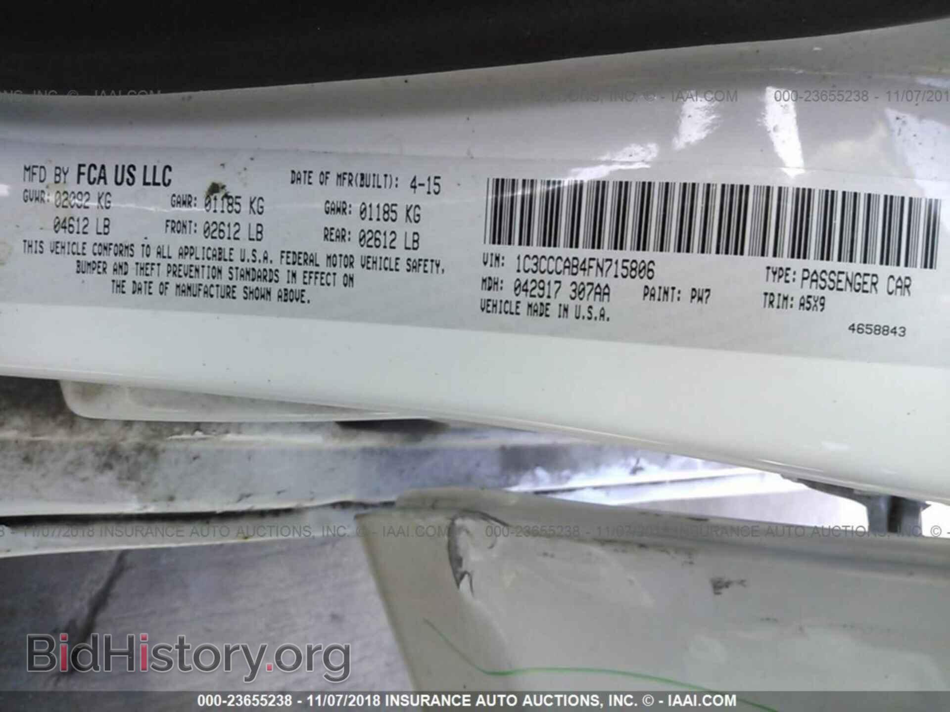 2015 CHRYSLER 200 - VIN: 1C3CCCAB4FN715806 - Photo 9