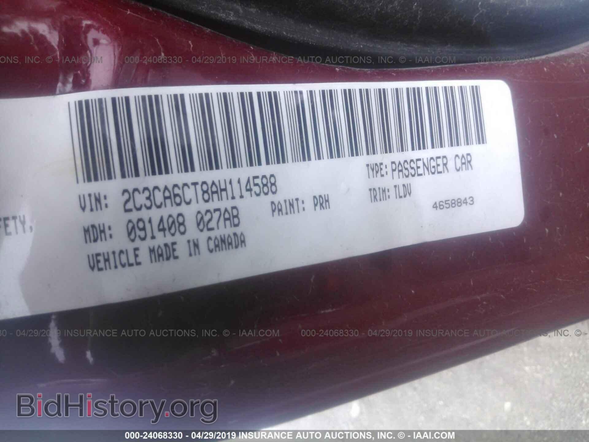 2010 CHRYSLER 300C - VIN: 2C3CA6CT8AH114588 - Фото 9