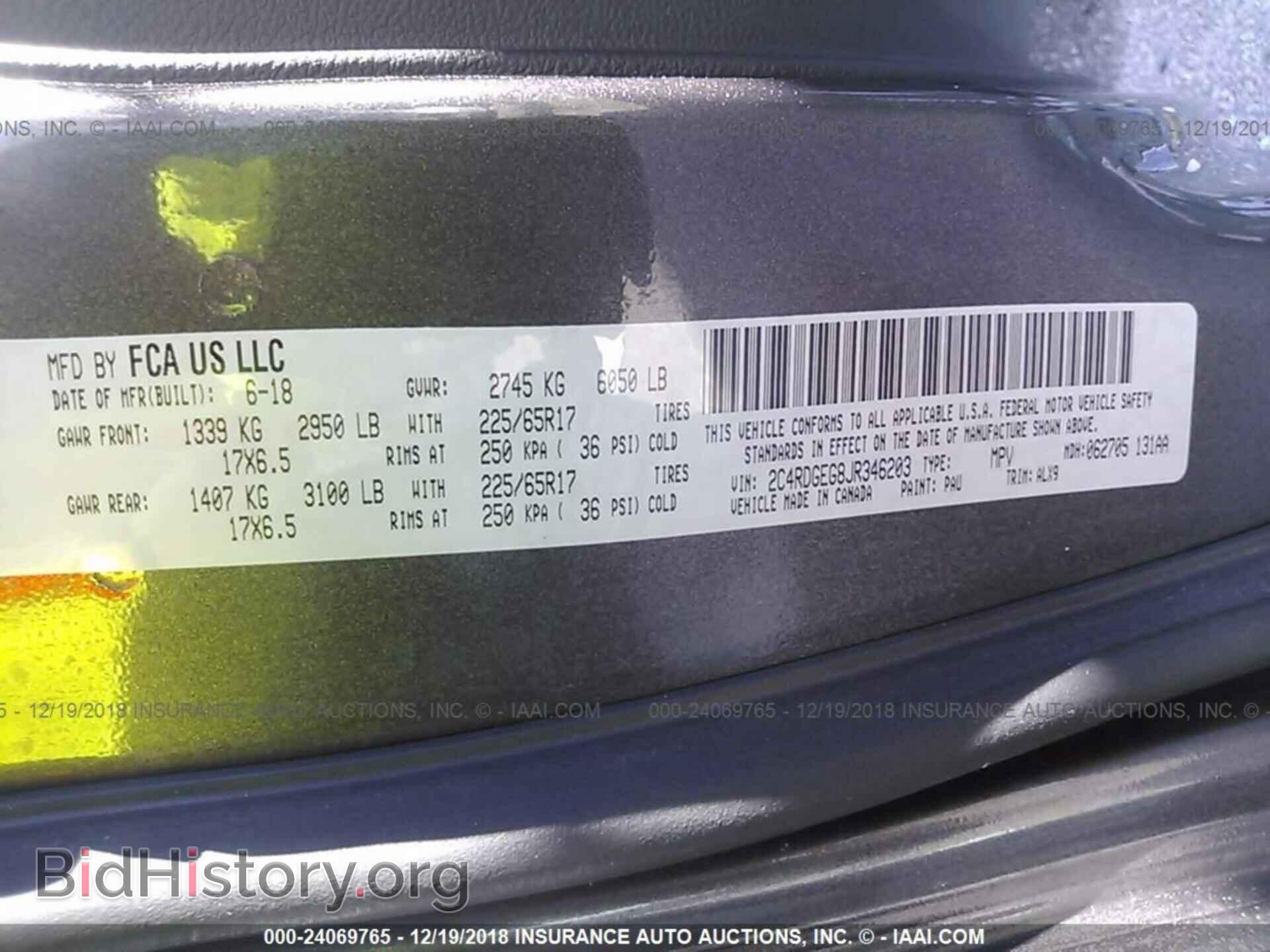2018 Dodge Grand caravan - VIN: 2C4RDGEG8JR346203 - Фото 9