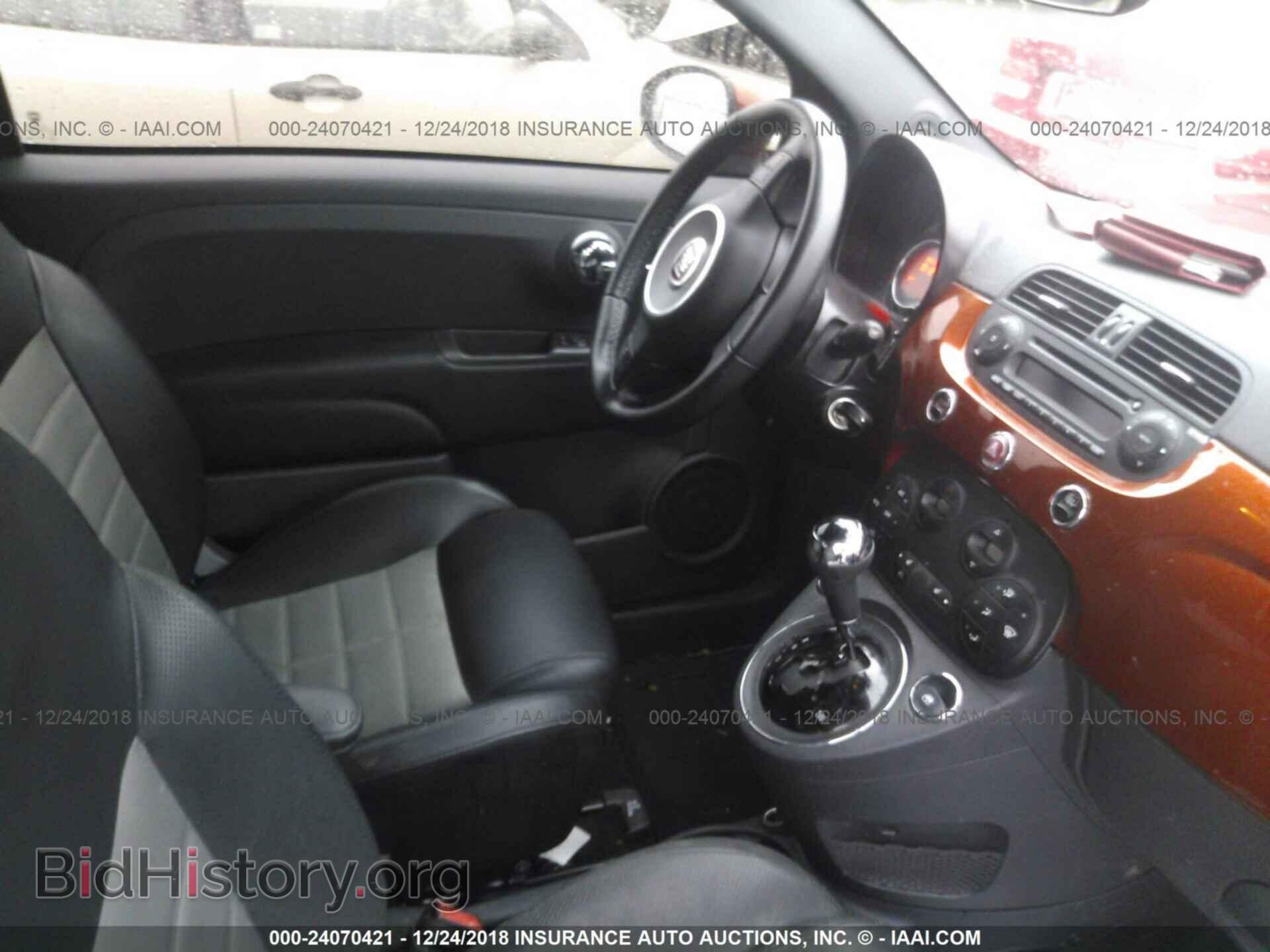 2012 FIAT 500 - VIN: 3C3CFFBR2CT332401 - Фото 5