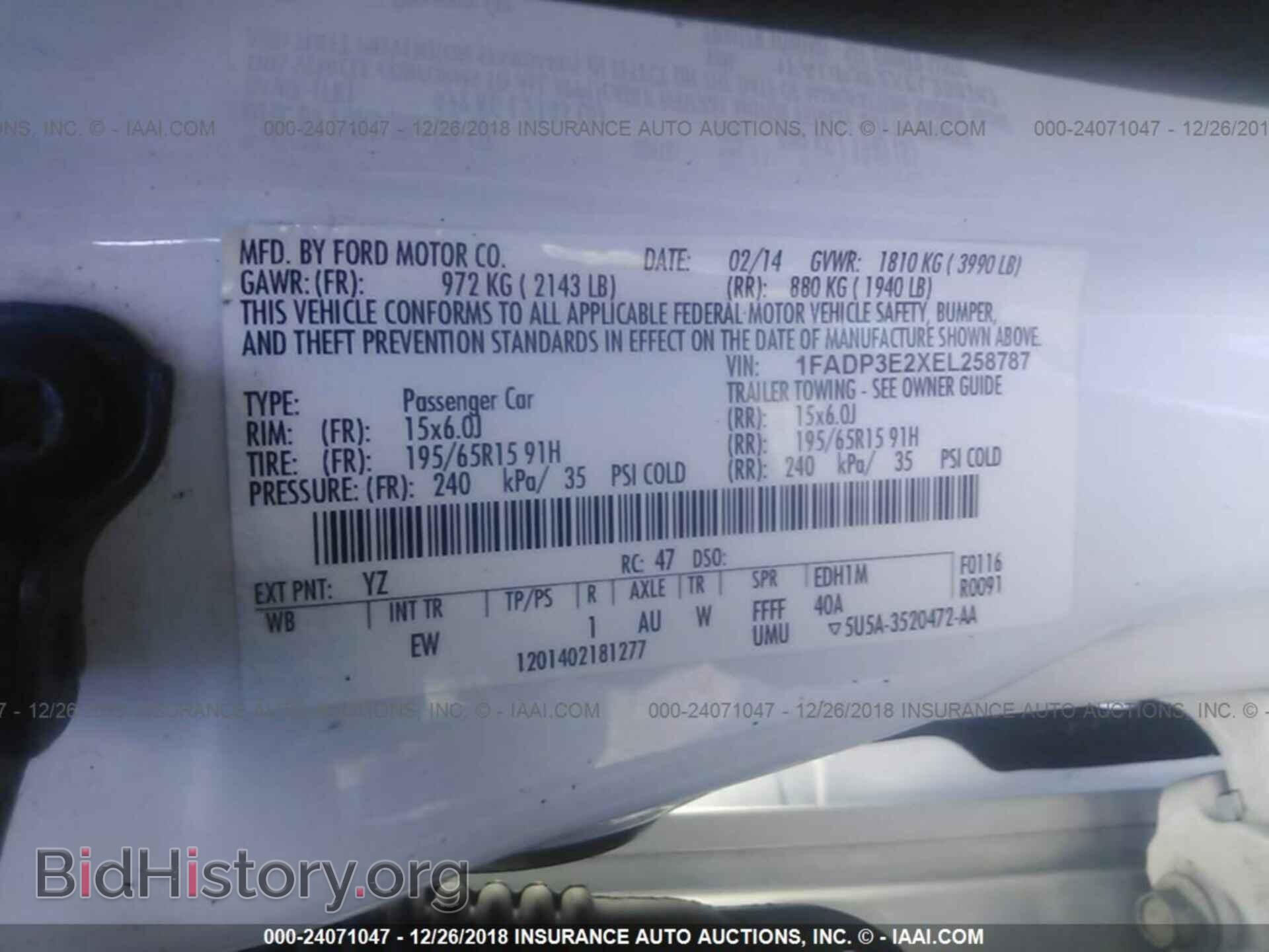 2014 FORD FOCUS - VIN: 1FADP3E2XEL258787 - Photo 9