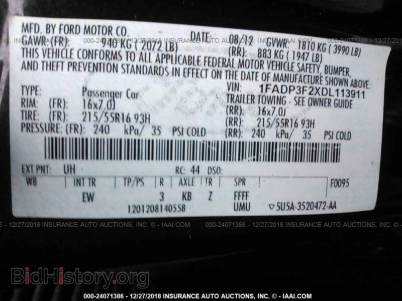 2013 Ford FOCUS (VIN 1FADP3F2XDL113911) — фото 9 из 10