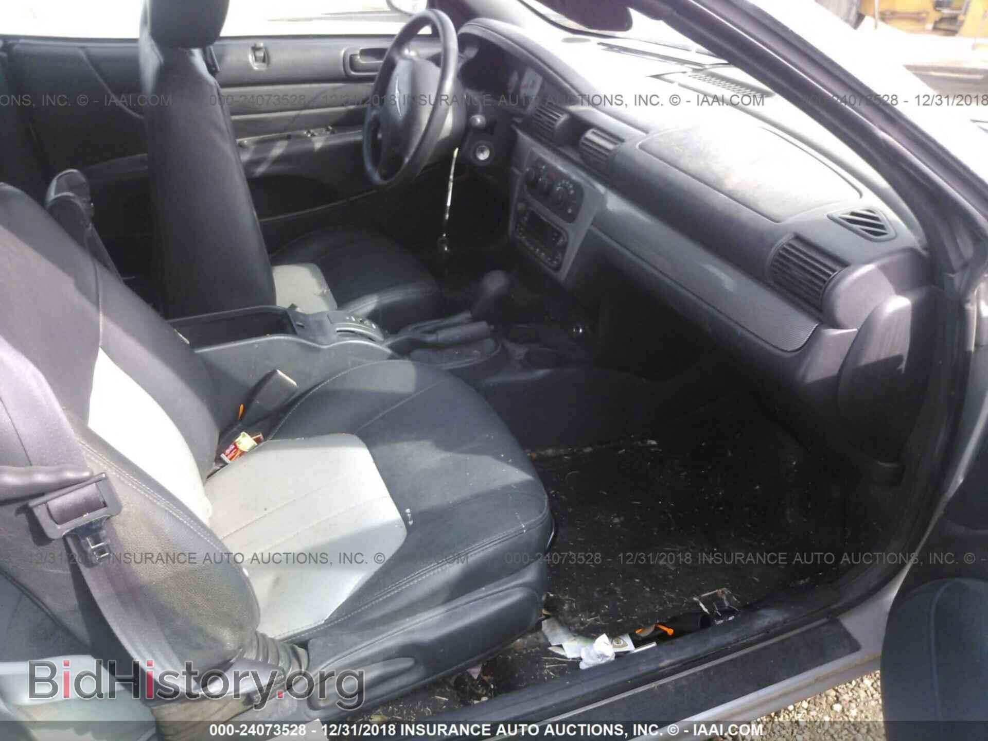 2005 CHRYSLER SEBRING - VIN: 1C3EL75R55N640510 - Фото 5