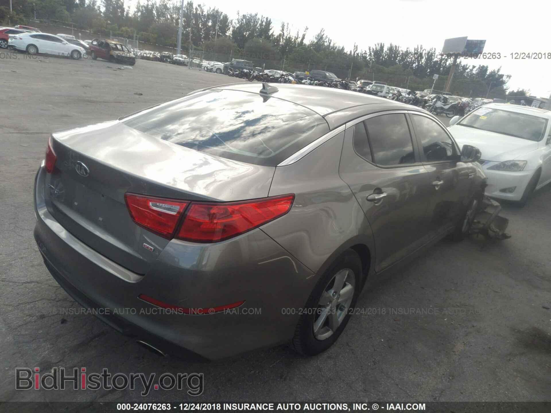 2015 KIA OPTIMA - VIN: 5XXGM4A76FG361150 - Photo 4
