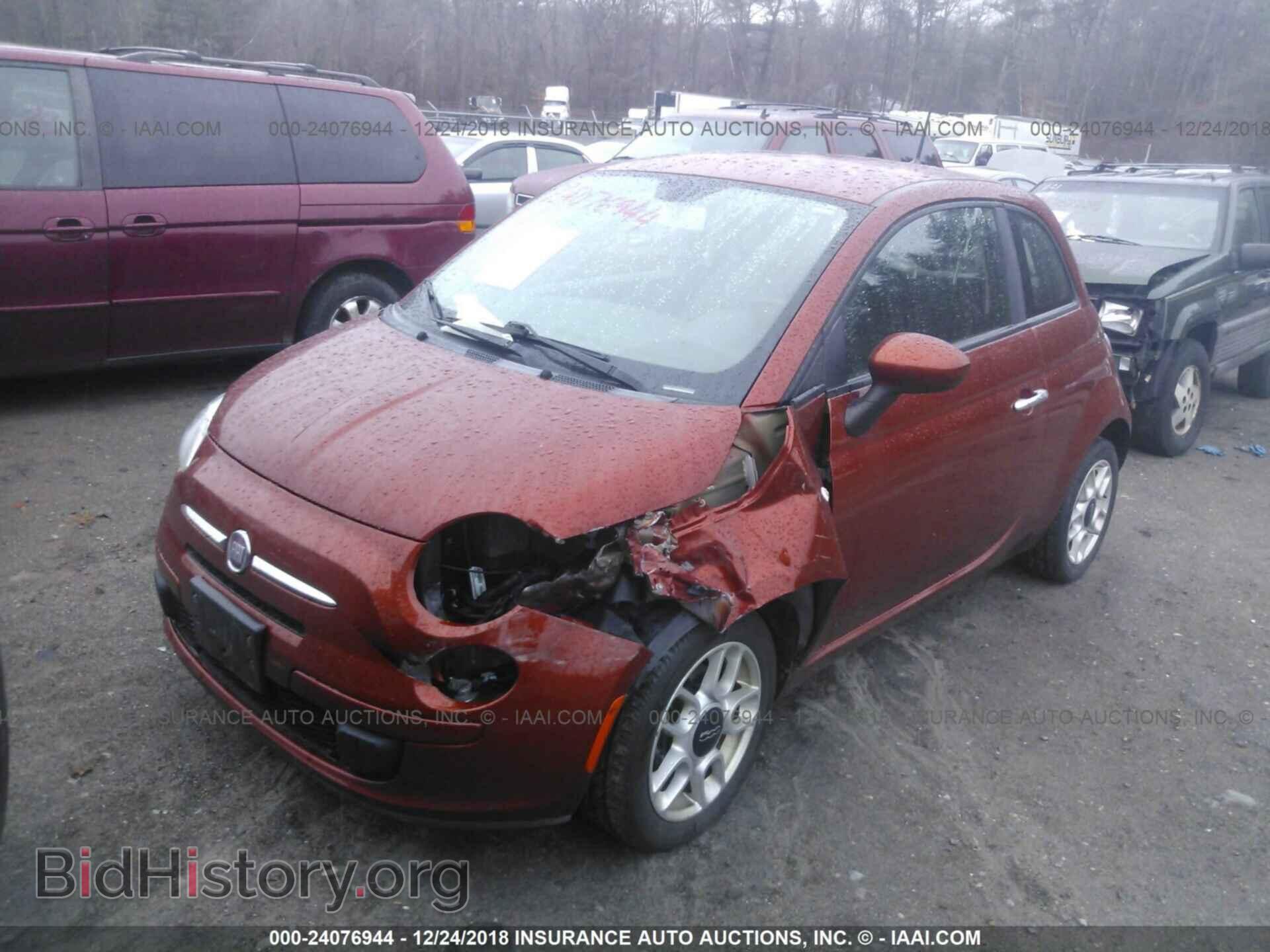 2012 FIAT 500 - VIN: 3C3CFFAR8CT380132 - Фото 2