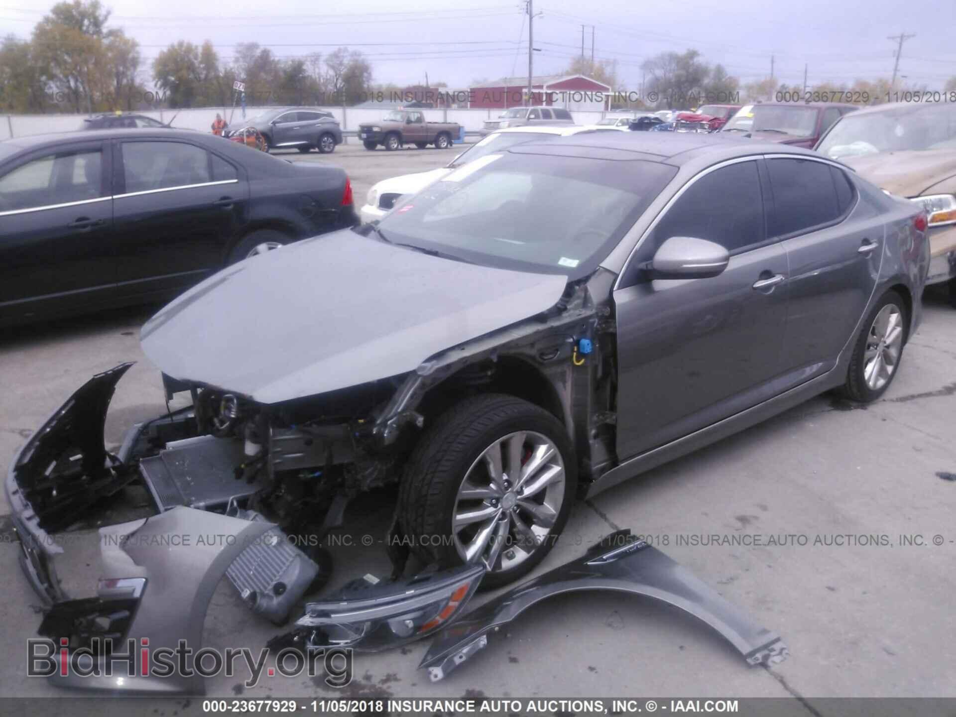 2015 KIA OPTIMA - VIN: 5XXGR4A67FG368455 - Фото 2