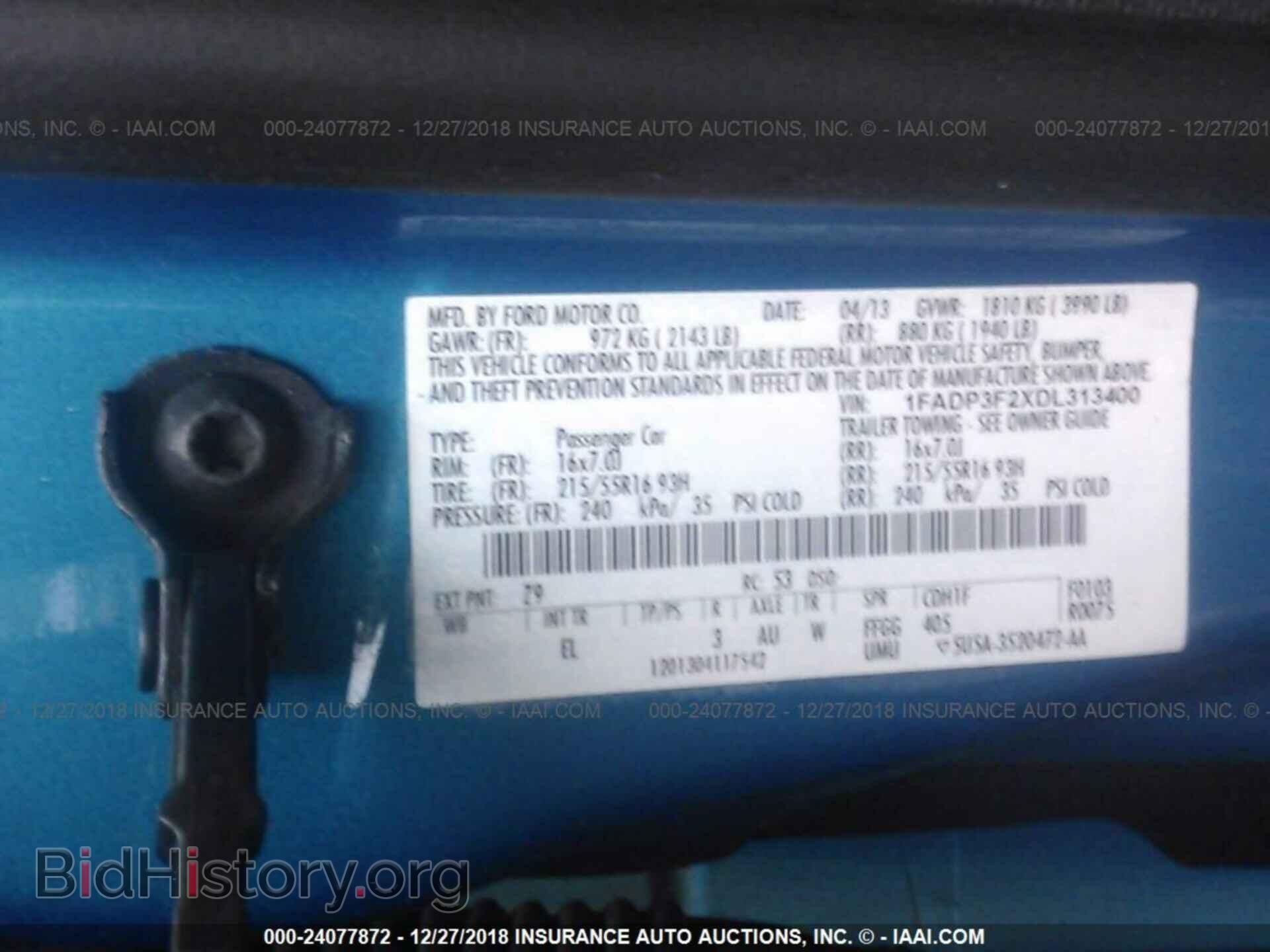 2013 FORD FOCUS - VIN: 1FADP3F2XDL313400 - Photo 9