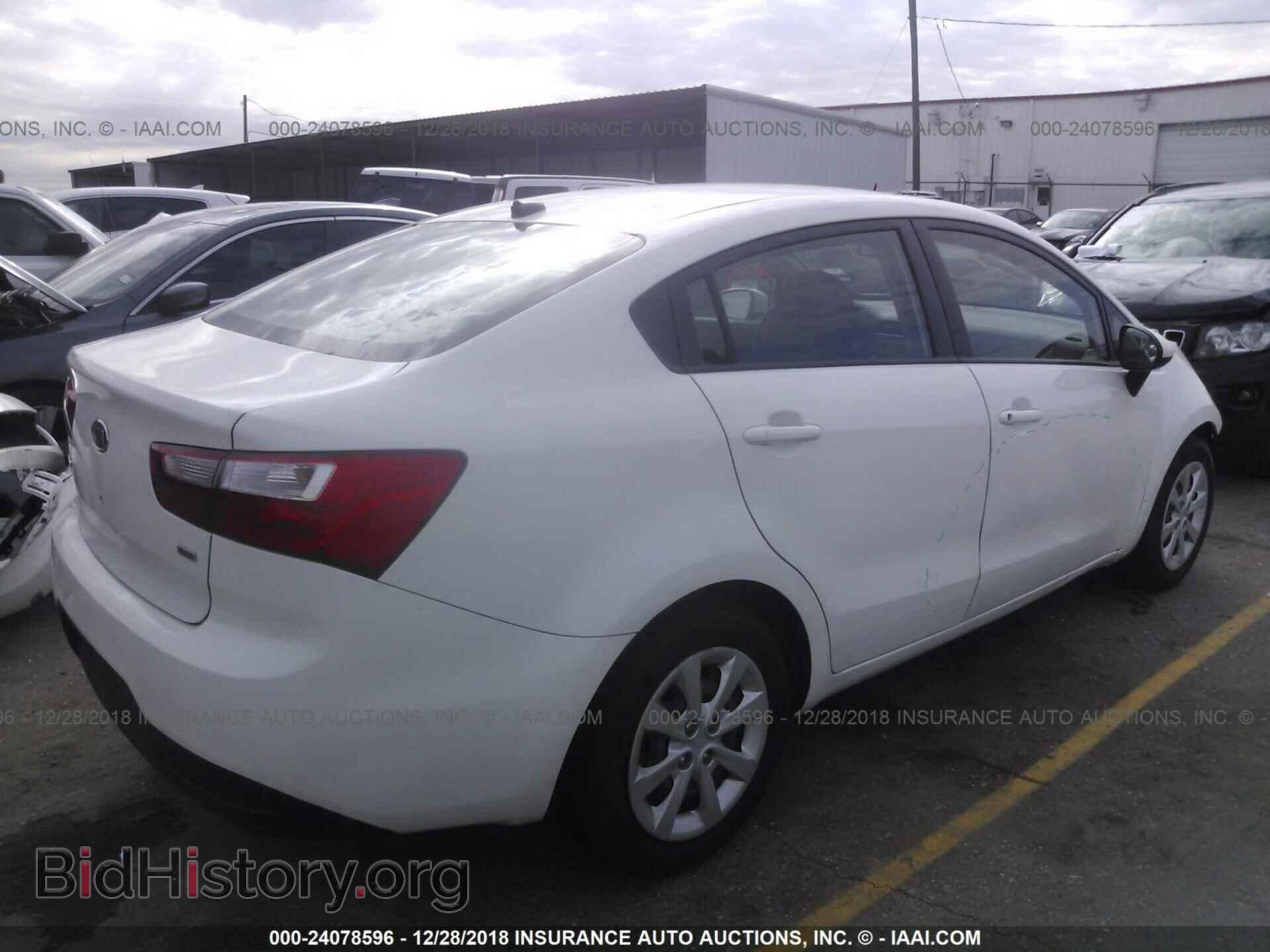2012 KIA RIO - VIN: KNADM4A38C6061018 - Фото 4