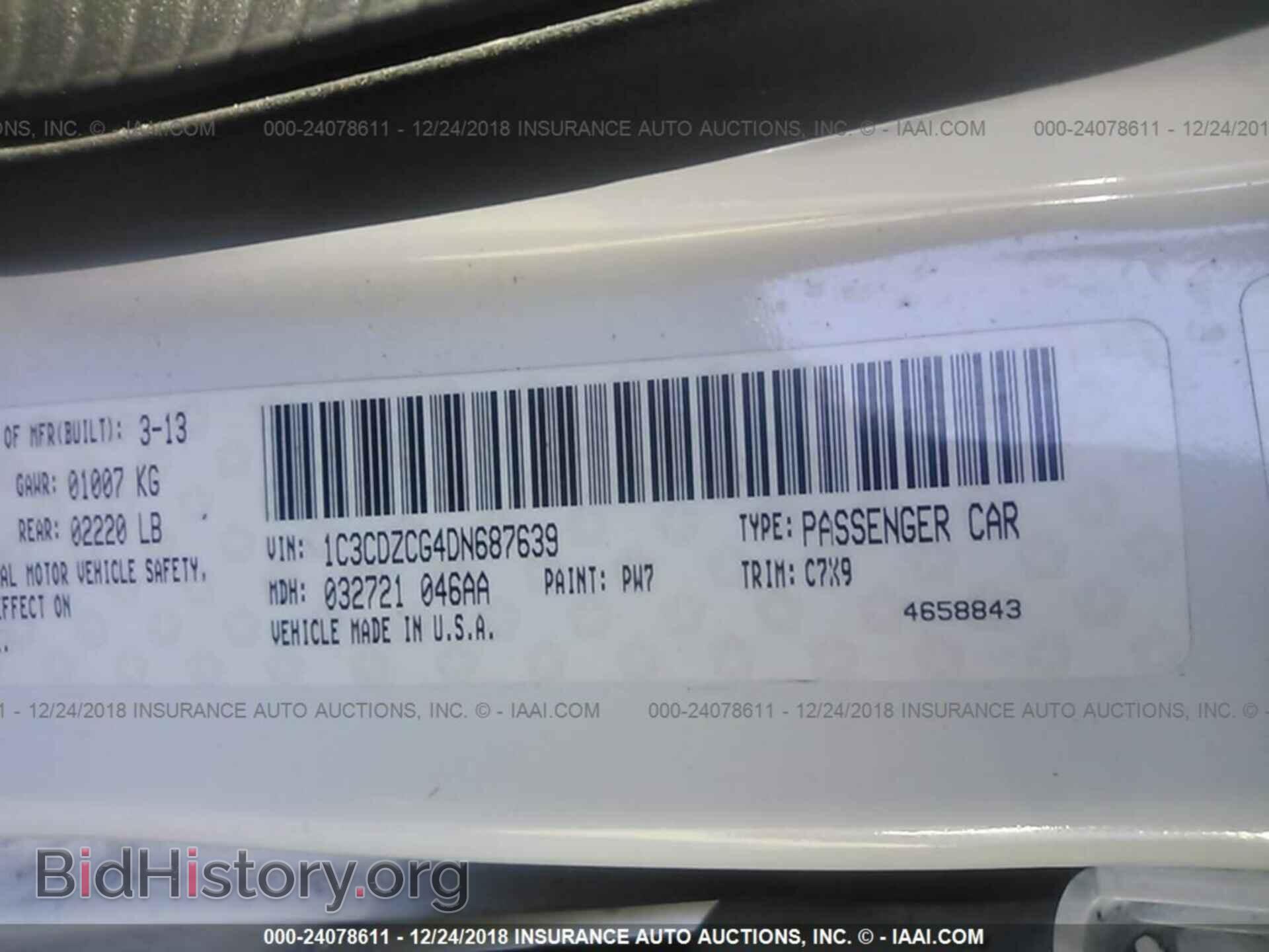 2013 DODGE AVENGER - VIN: 1C3CDZCG4DN687639 - Photo 9