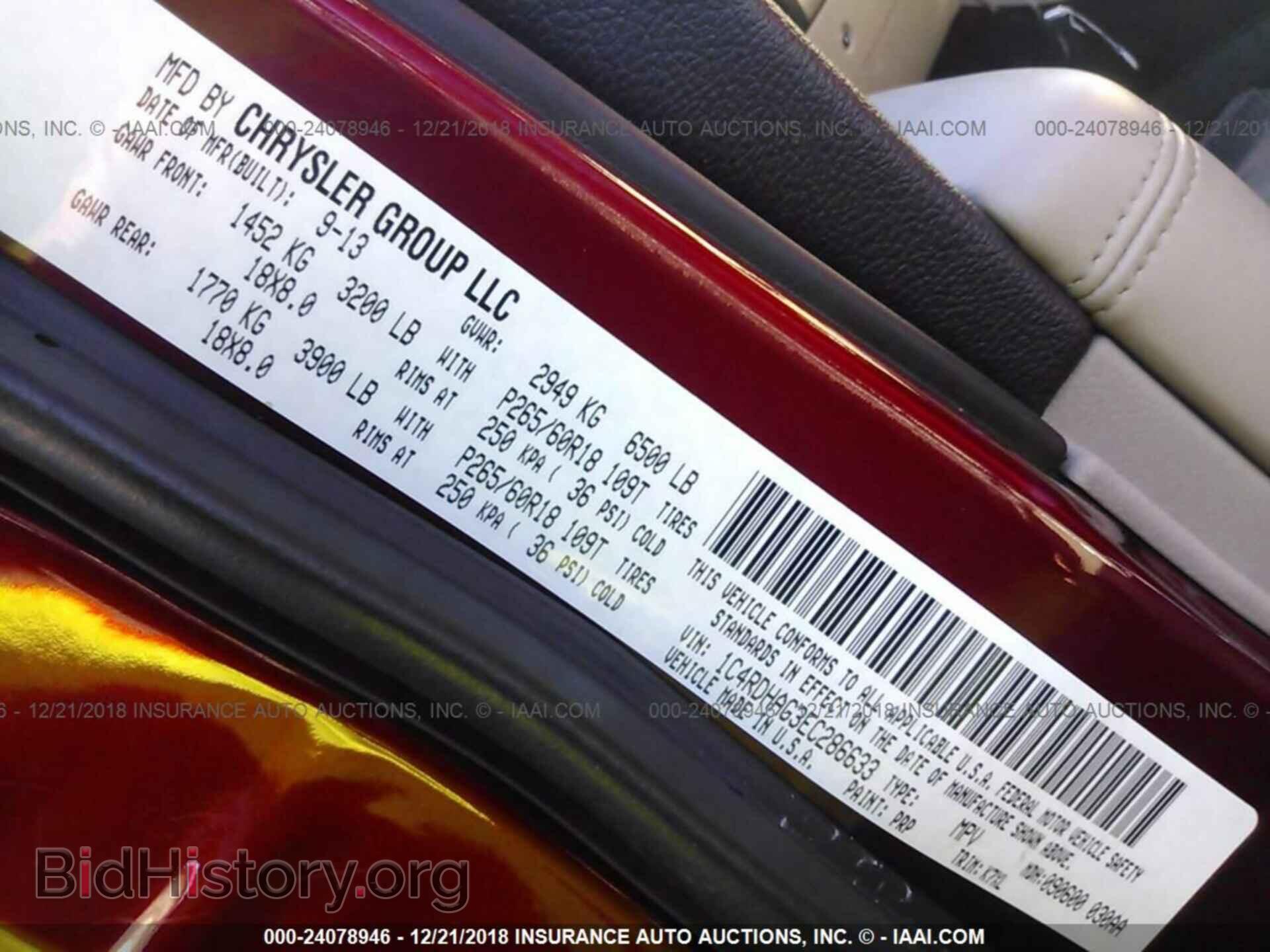 2014 DODGE DURANGO - VIN: 1C4RDHAG3EC286633 - Фото 9