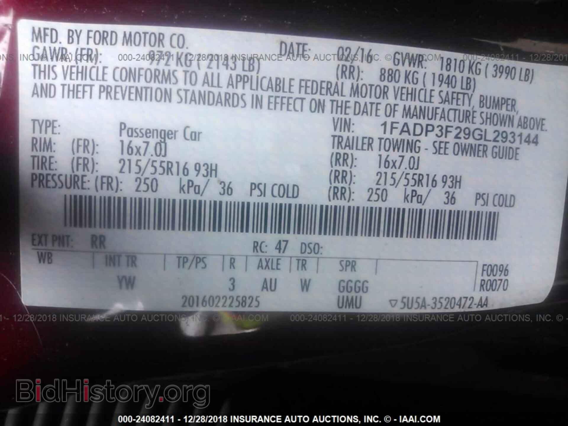 2016 FORD FOCUS - VIN: 1FADP3F29GL293144 - Photo 9