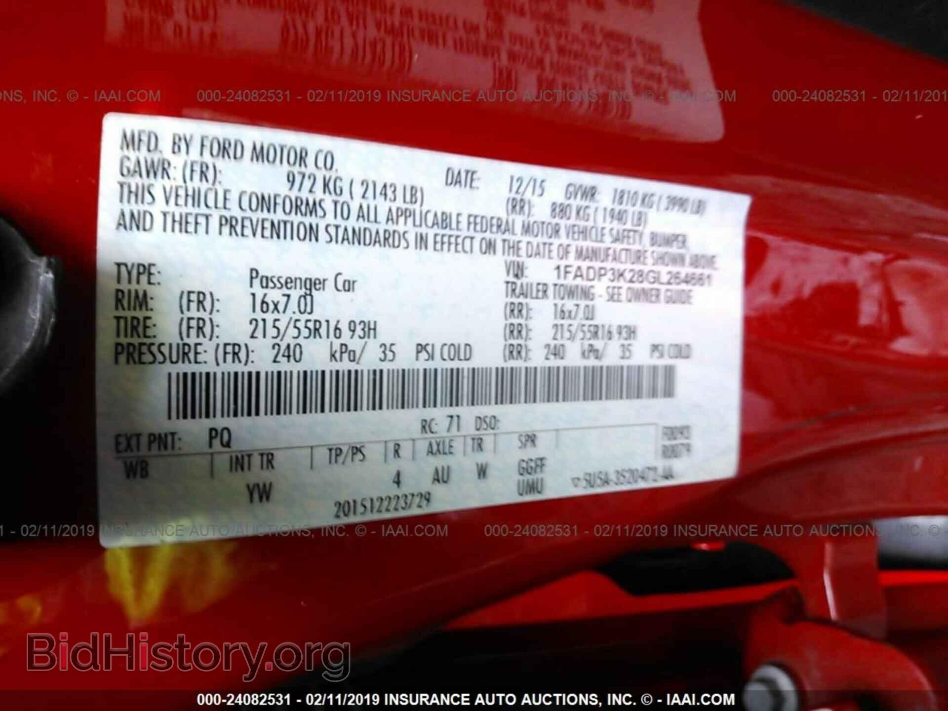2016 FORD FOCUS - VIN: 1FADP3K28GL264661 - Фото 9