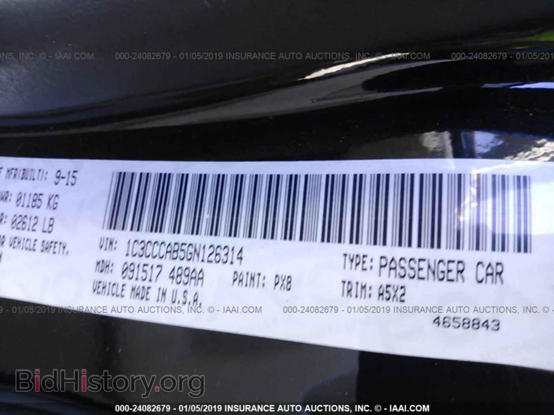 2016 CHRYSLER 200 - VIN: 1C3CCCAB5GN126314 - Photo 9