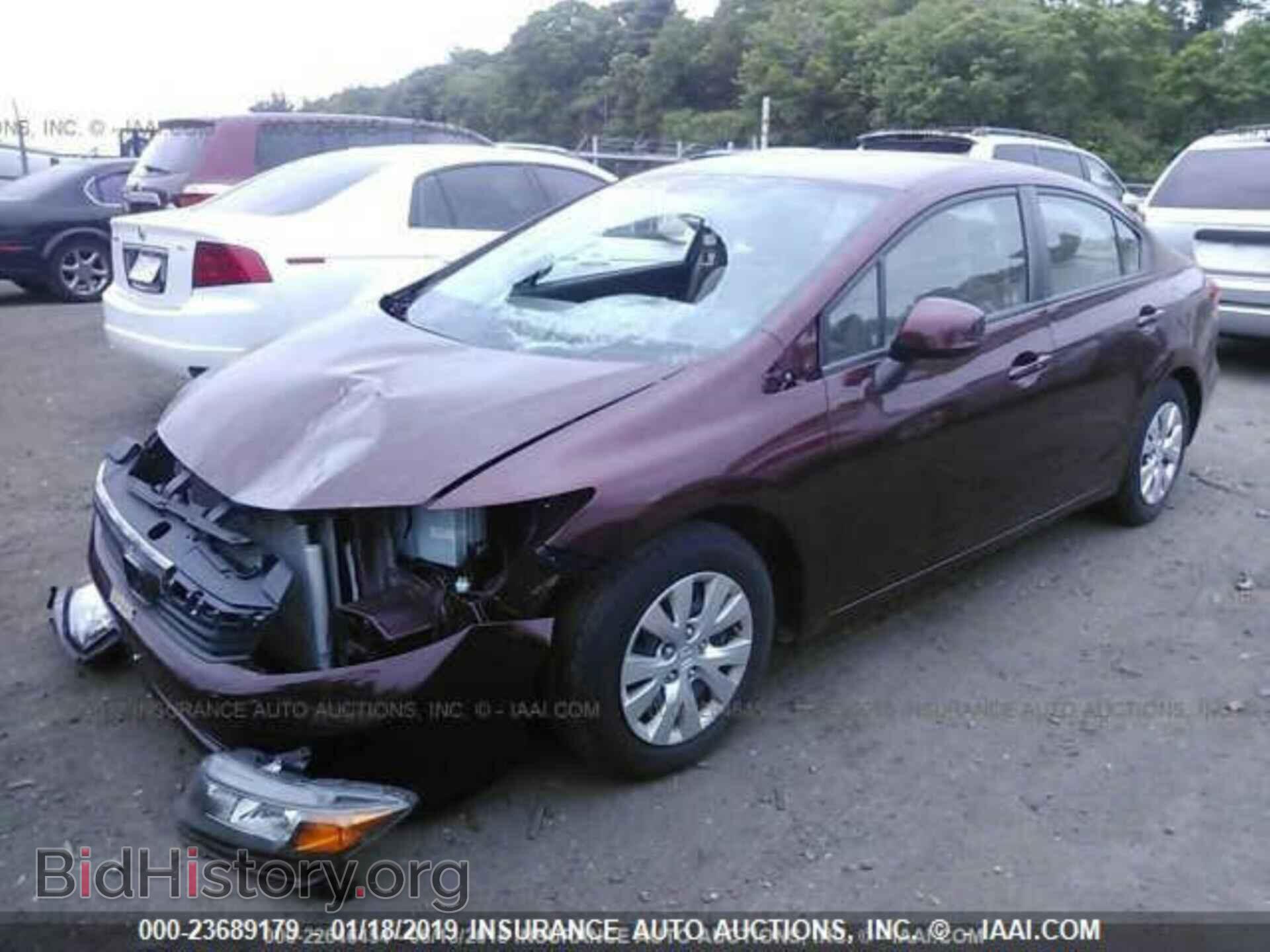 2012 HONDA CIVIC - VIN: 2HGFB2F50CH571864 - Фото 2