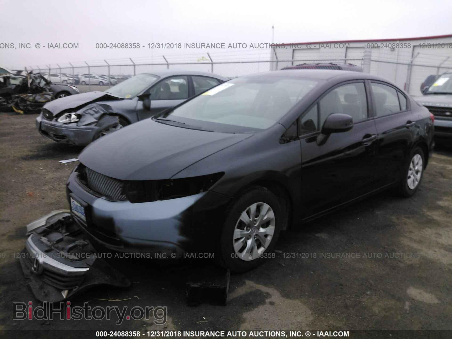 2012 HONDA CIVIC - VIN: 2HGFB2F54CH332320 - Фото 2