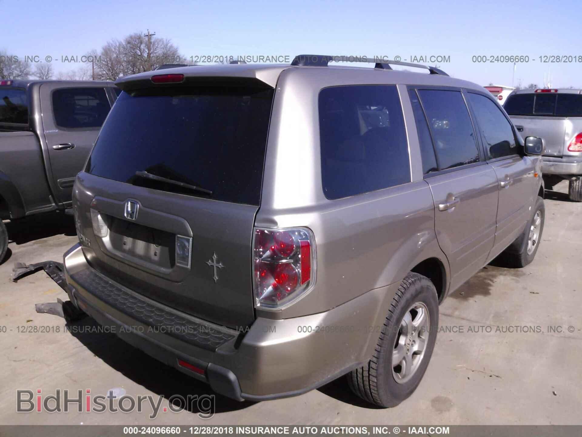 2007 HONDA PILOT - VIN: 5FNYF28567B043363 - Фото 4