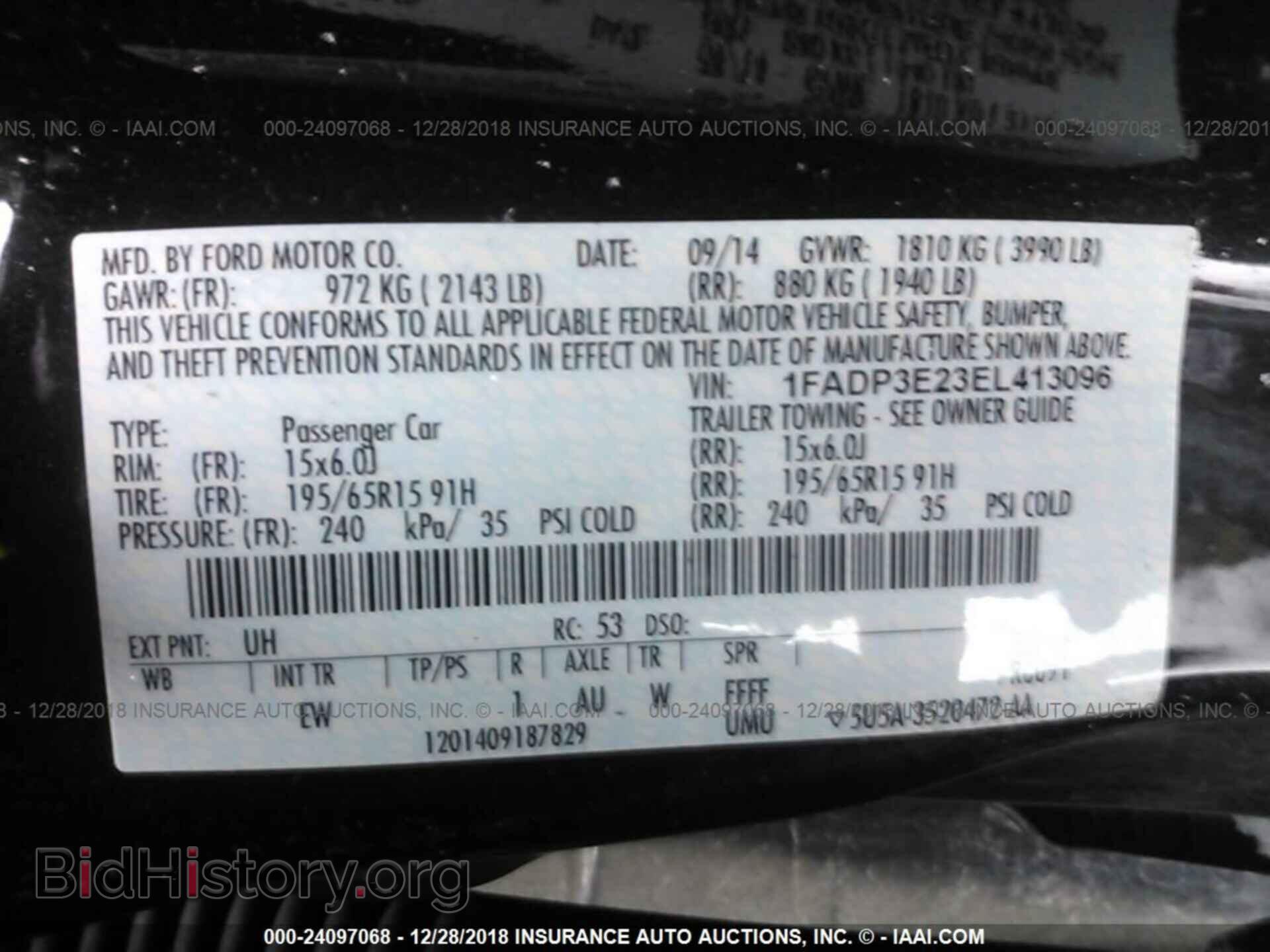 2014 FORD FOCUS - VIN: 1FADP3E23EL413096 - Photo 9