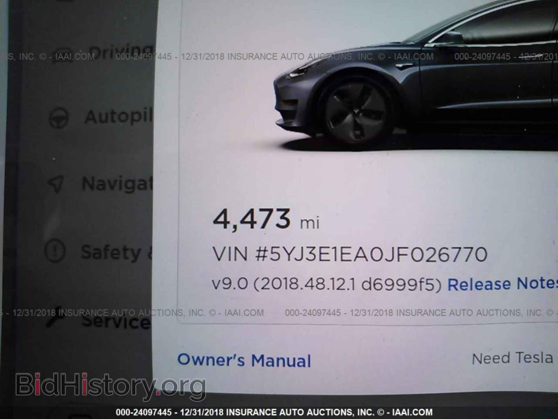 2018 TESLA MODEL 3 - VIN: 5YJ3E1EA0JF026770 - Photo 7