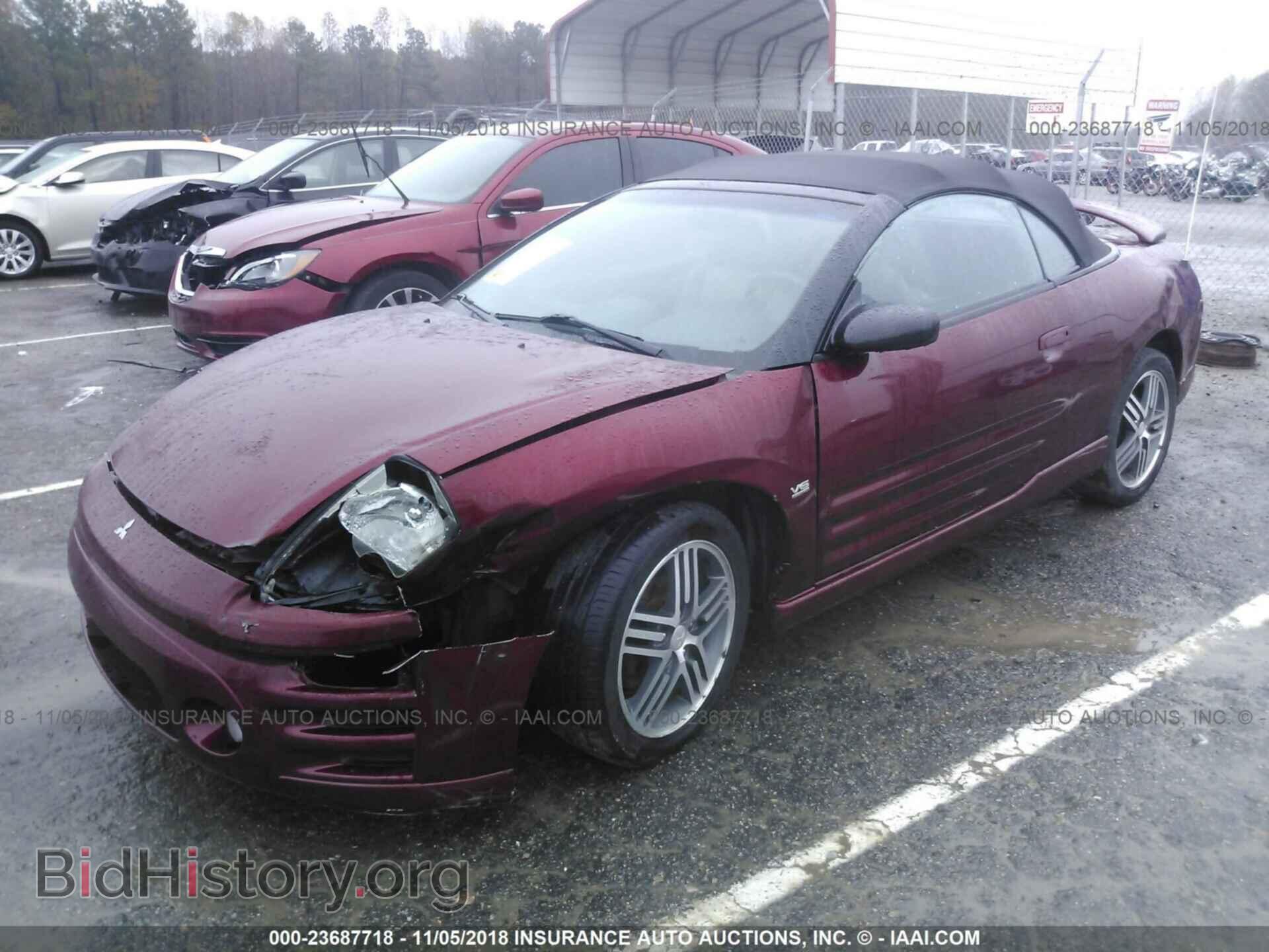 2003 MITSUBISHI ECLIPSE - VIN: 4A3AE75H13E052822 - Фото 2