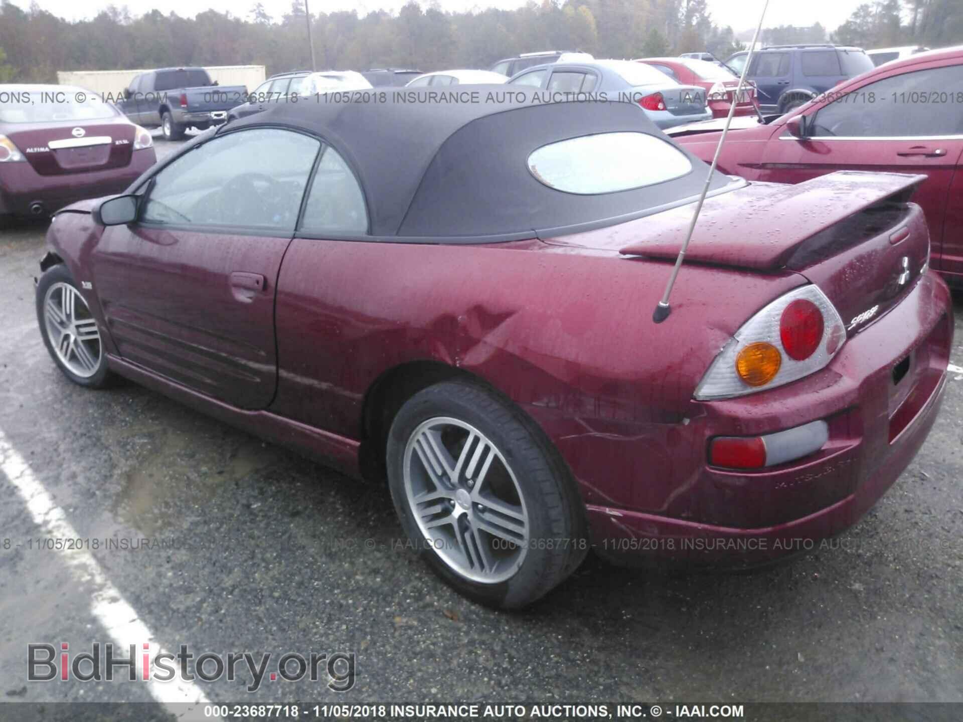 2003 MITSUBISHI ECLIPSE - VIN: 4A3AE75H13E052822 - Фото 3