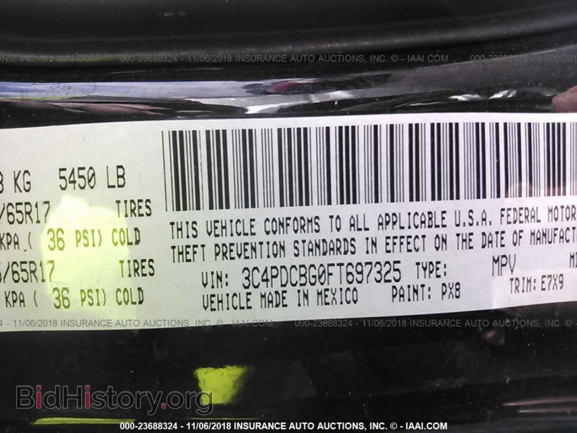2015 DODGE JOURNEY - VIN: 3C4PDCBG0FT697325 - Photo 9