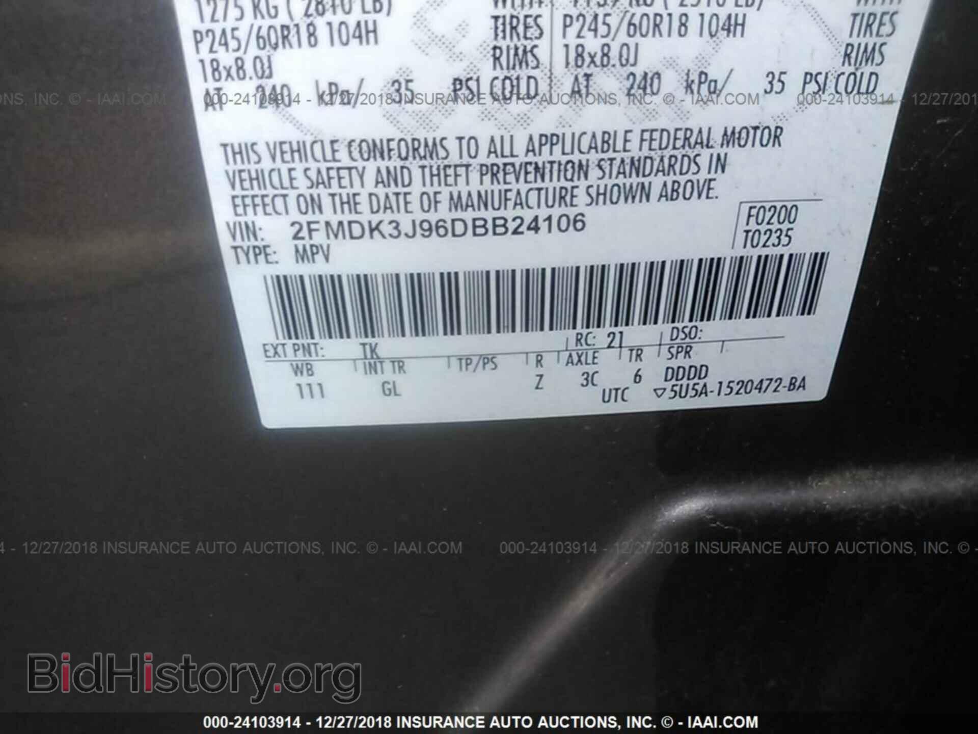 2013 Ford Edge - VIN: 2FMDK3J96DBB24106 - Photo 9