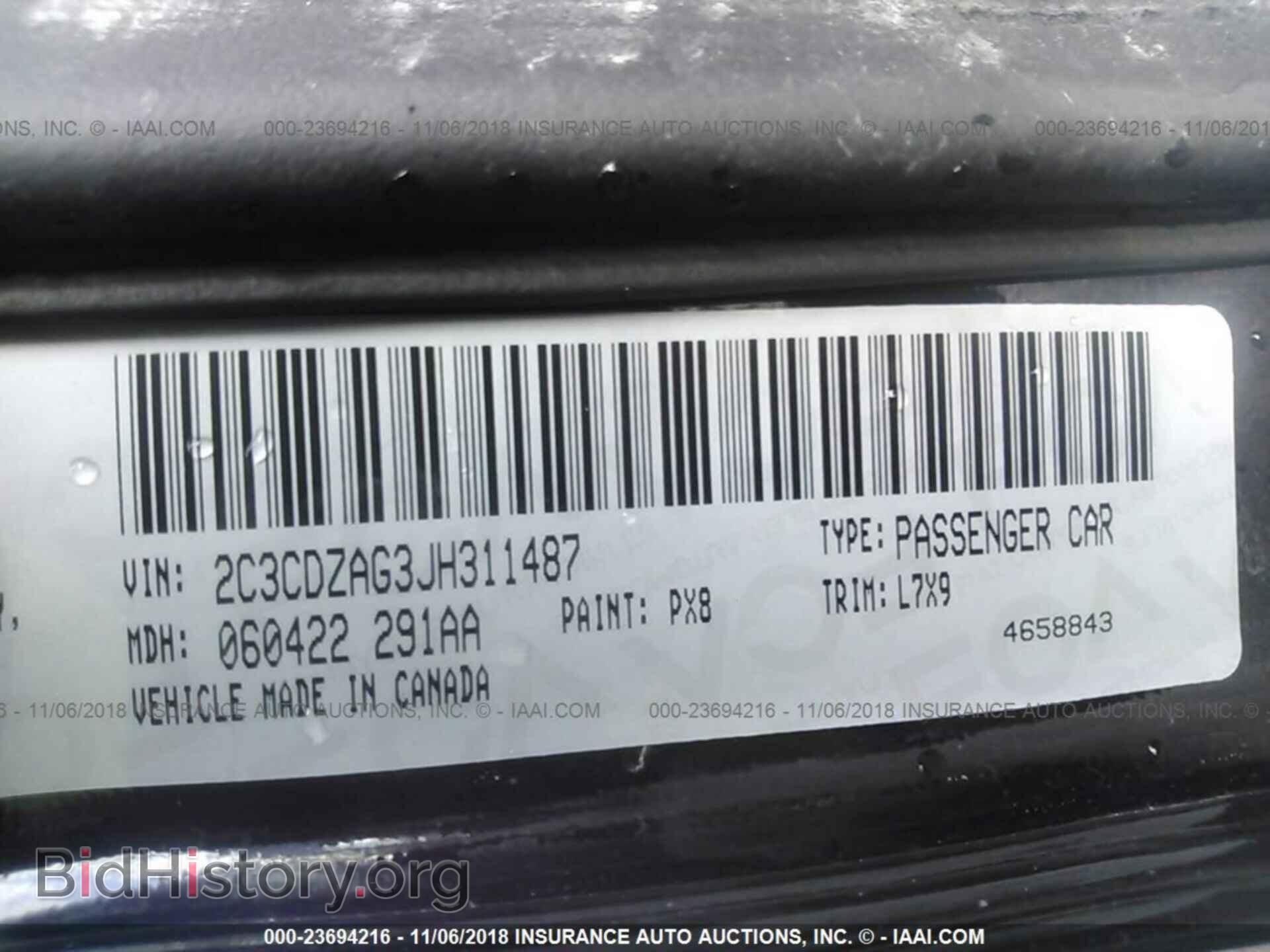 2018 DODGE CHALLENGER - VIN: 2C3CDZAG3JH311487 - Photo 9