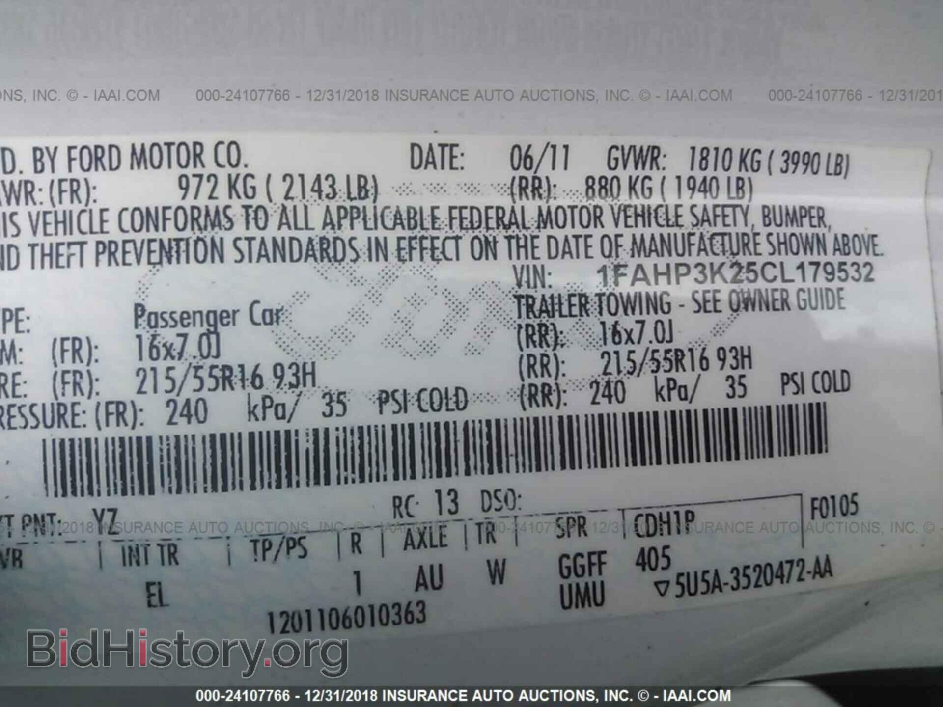 2012 FORD FOCUS - VIN: 1FAHP3K25CL179532 - Photo 9