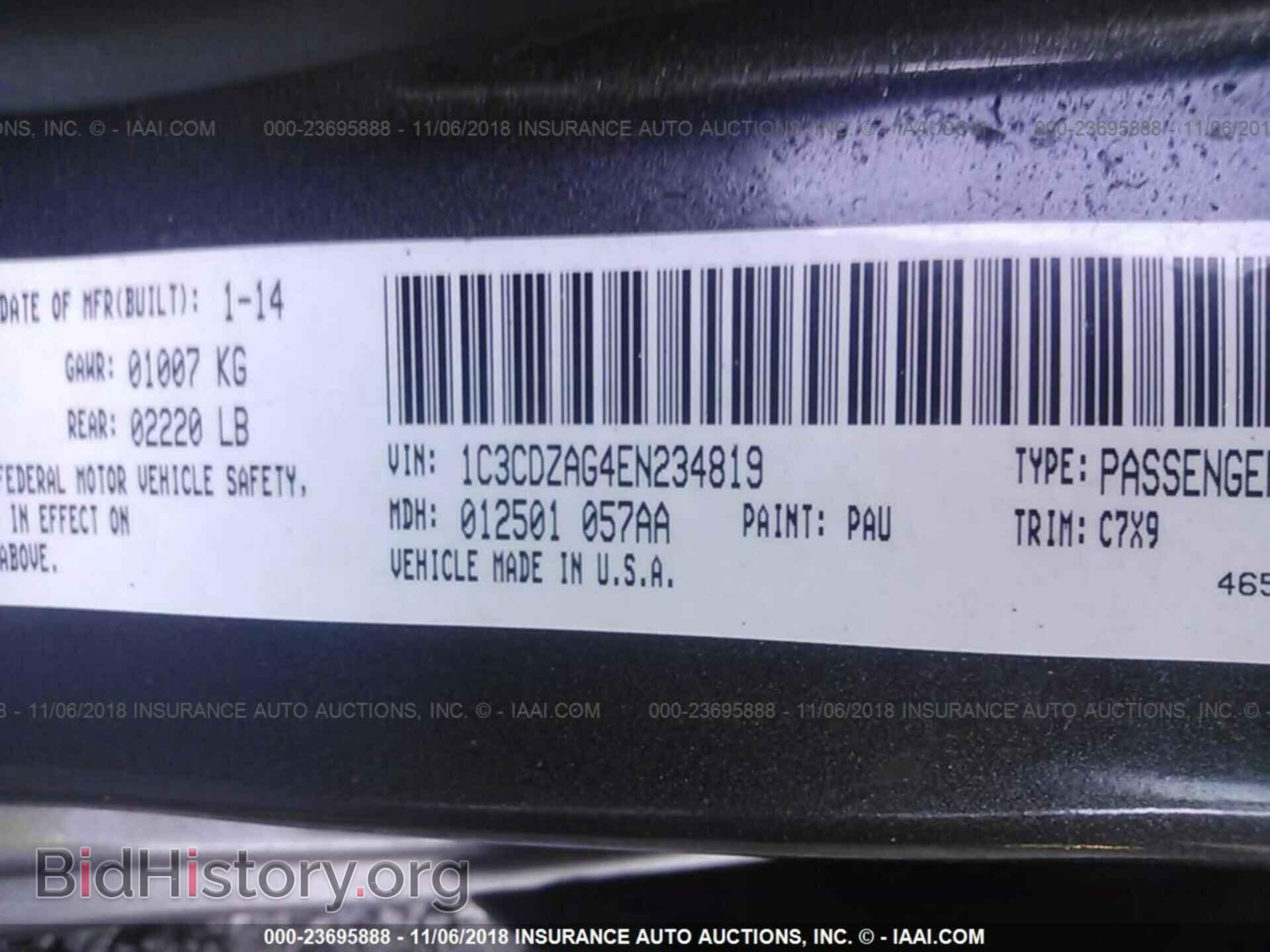 2014 DODGE AVENGER - VIN: 1C3CDZAG4EN234819 - Photo 9