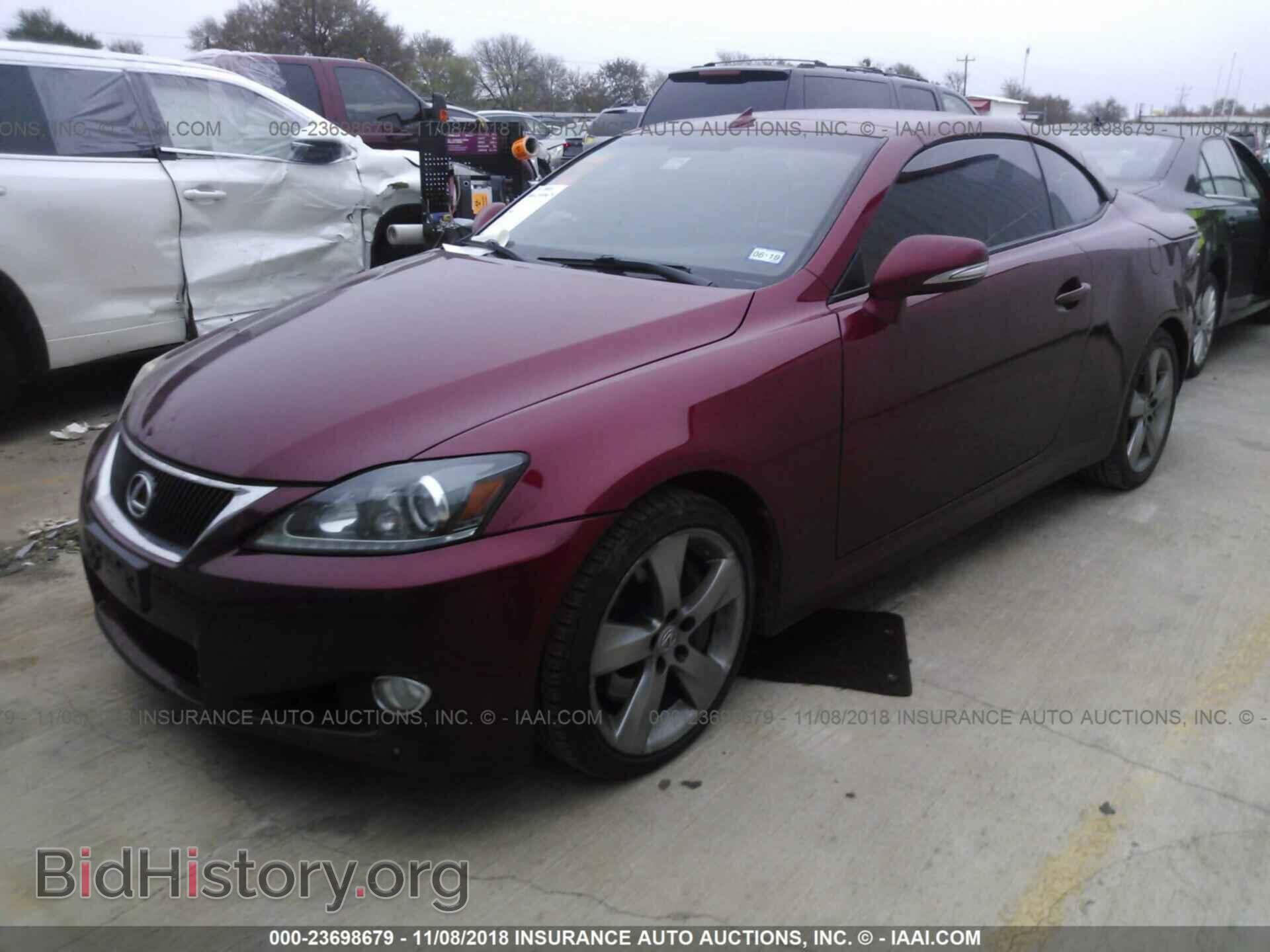 2011 LEXUS IS - VIN: JTHFE2C29B2506890 - Фото 2