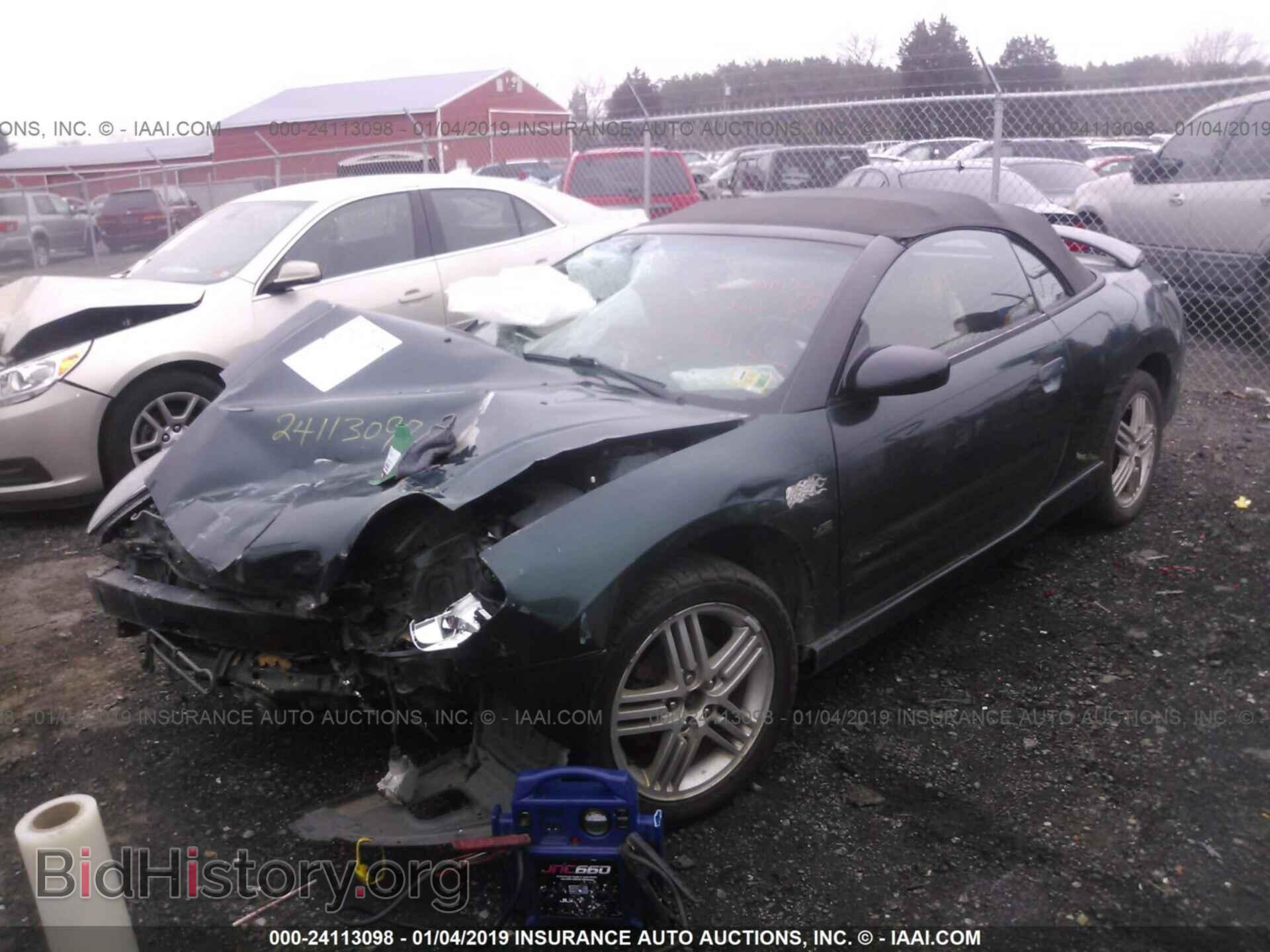 2001 MITSUBISHI ECLIPSE - VIN: 4A3AE85H81E011901 - Фото 2