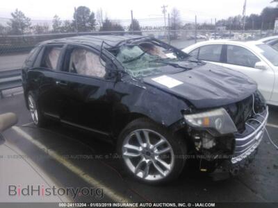 2009 Ford EDGE Sport, черный — VIN 2FMDK30C59BA82192, IAAI