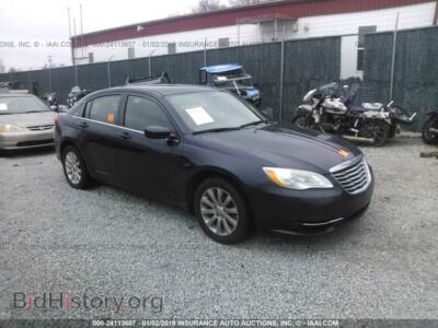 2012 Chrysler 200 Touring, черный — VIN 1C3CCBBB9CN267356, IAAI