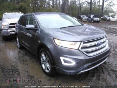 2016 Ford EDGE, gray — VIN 2FMPK3K82GBB12848, IAAI