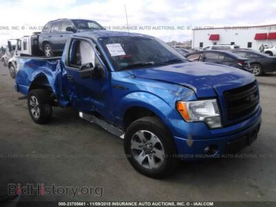 2013 Ford F150, синий — VIN 1FTMF1CF6DFA45341, IAAI
