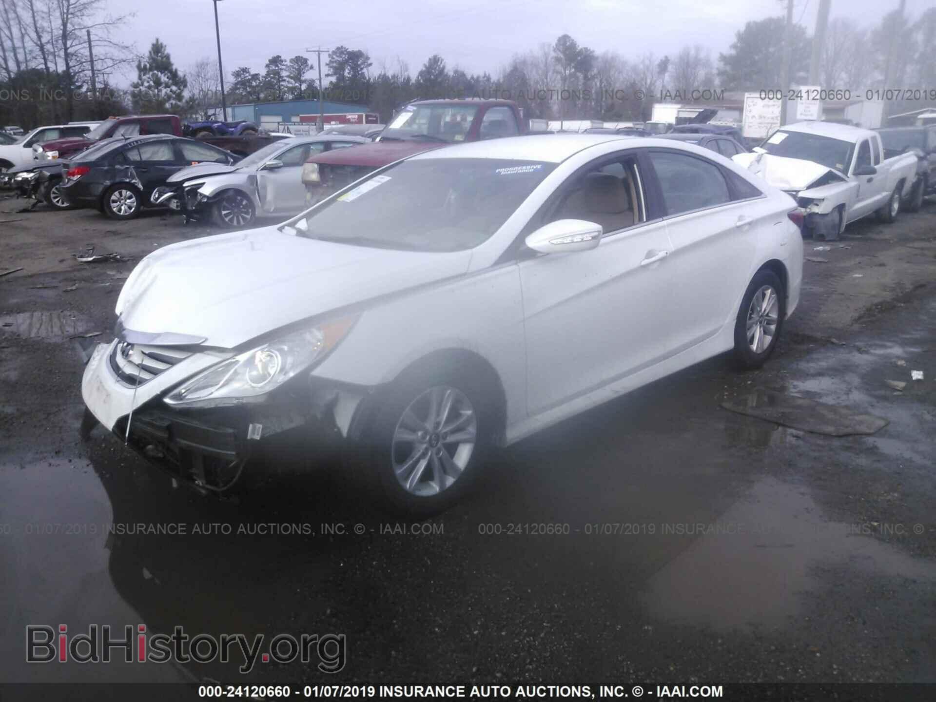 2014 HYUNDAI SONATA - VIN: 5NPEB4AC6EH897626 - Фото 2